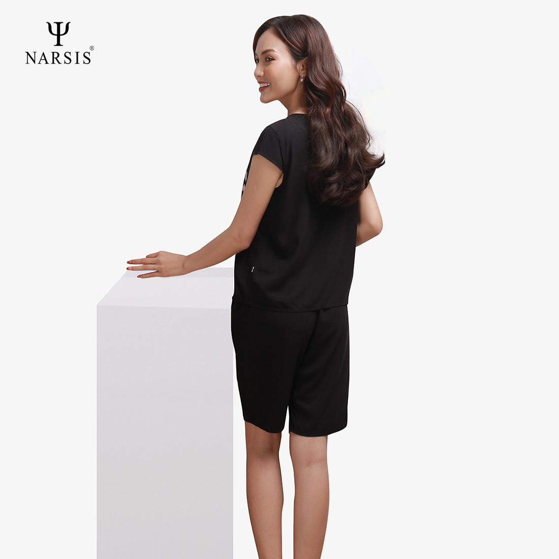 BỘ MẶC NHÀ NỮ NARSIS M8082 NARSIS CHẤT LIỆU THOÁNG MÁT, DỄ CHỊU, THOẢI MÁI CẢ NGÀY, DỄ VẬN ĐỘNG_thumbnail_2
