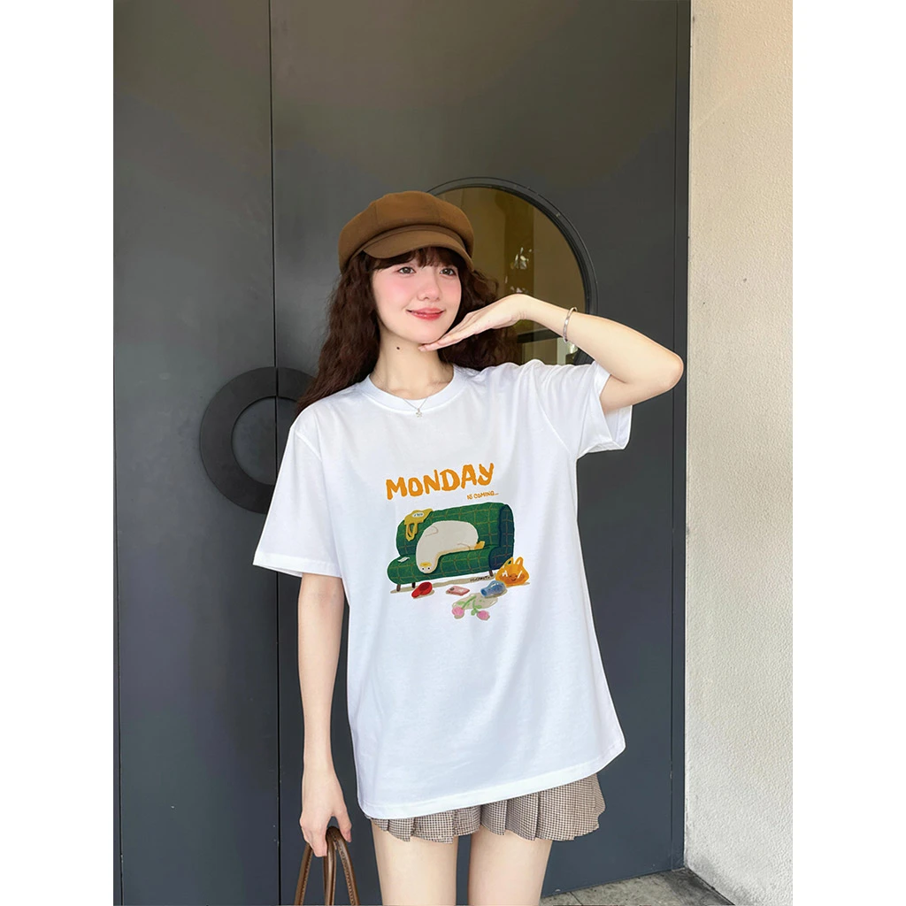 Áo thun nam form boxy Miucho Club chất vải dày dặn thoáng mát Monday in mix 2873_thumbnail_2