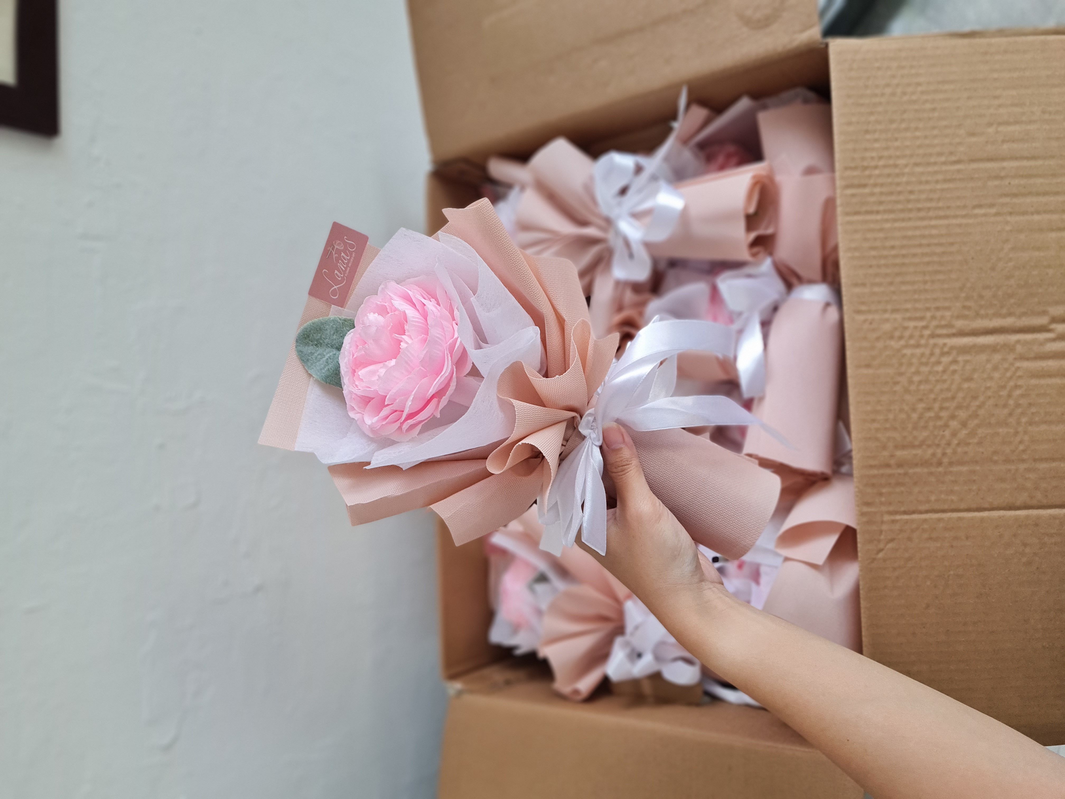 Bó hoa lụa mini 1B - Hoa hồng_thumbnail_1