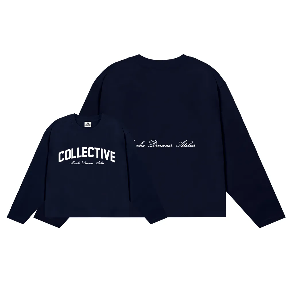 Áo phông boxy tay dài Miucho Club cotton 2 chiều thoáng mát in chữ COLLECTIVE 2679_thumbnail_12