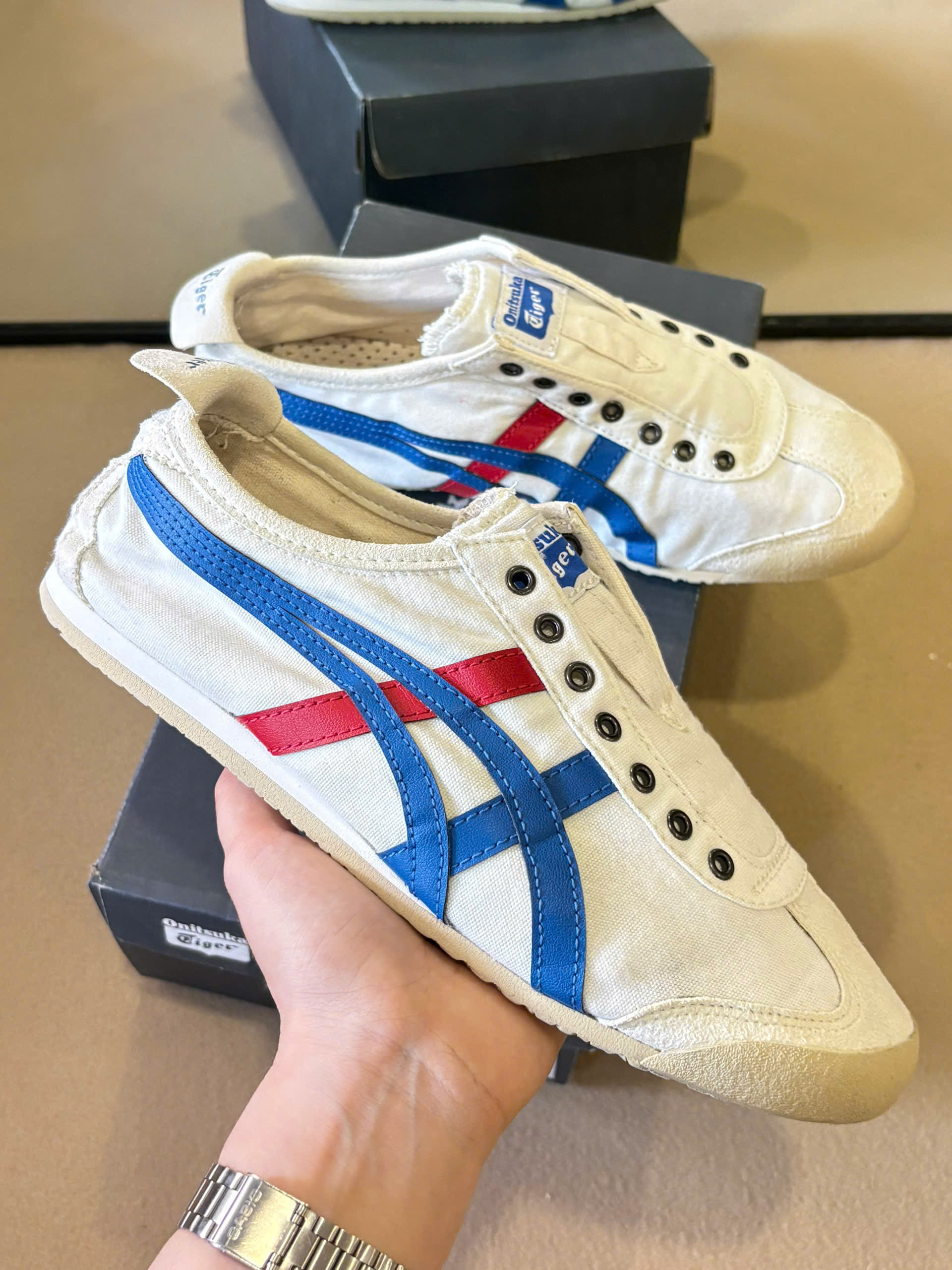 Onitsuka Tiger Mexico 66 Heritage Sneaker D3K0N-0143 - White/Blue_thumbnail_0
