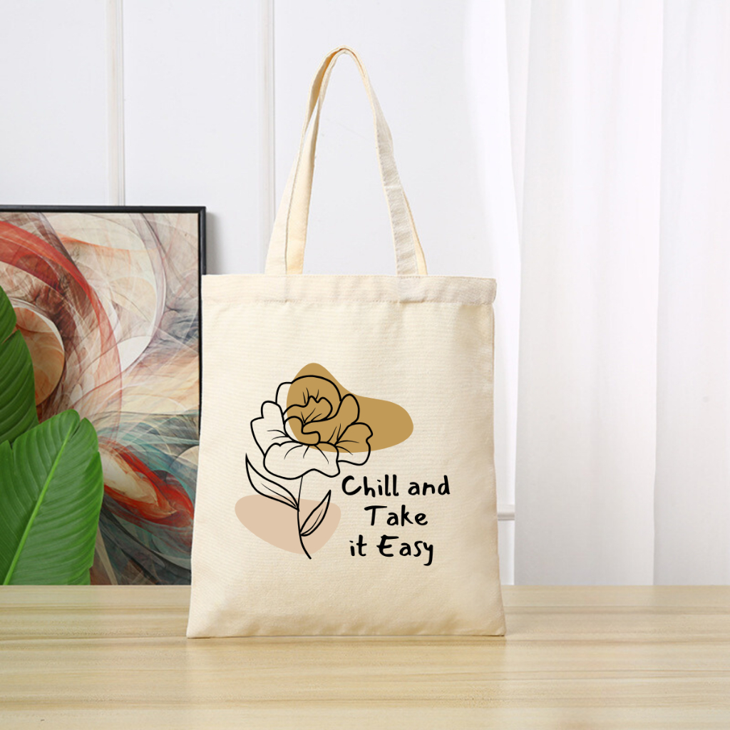 Túi tote vải canvas We Tee phong cách Hàn Quốc có khoá kéo và ngăn phụ - TOTE03_thumbnail_1