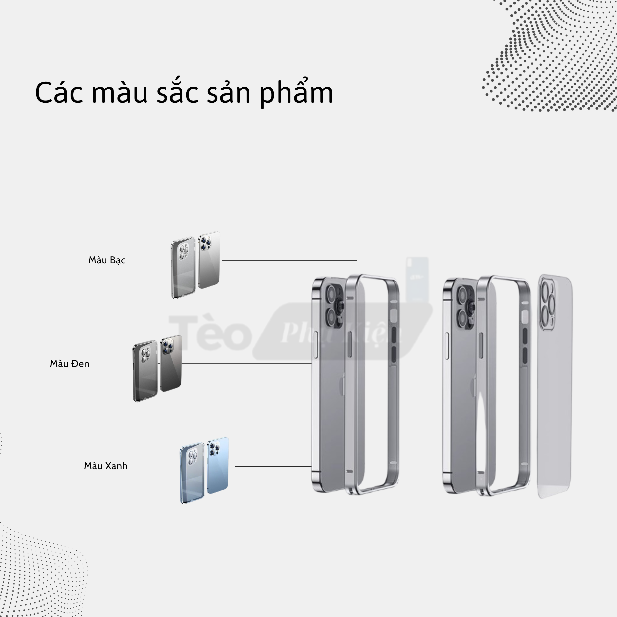 ỐP LƯNG IPHONE VỚI KHUNG VIỀN BẰNG KIM LOẠI MẶT LƯNG NHÁM MỜ CÓ THẾ THÁO RỜI NHỜ KHÓA ĐÀN HỒI_thumbnail_8