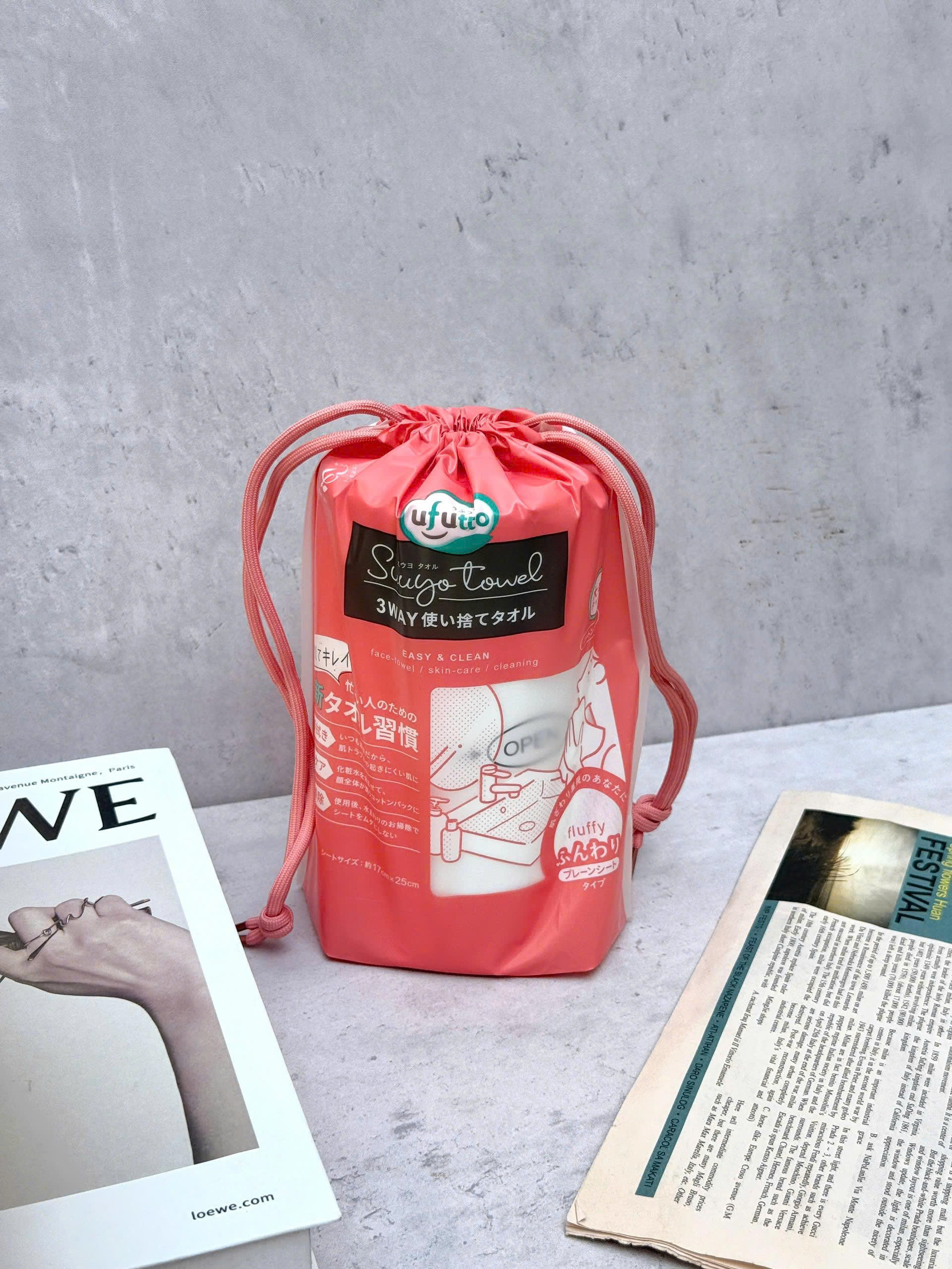 TÚI 100 KHĂN MẶT KHÔ 100% COTTON