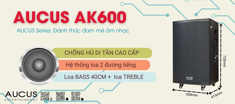 loa kéo aucus ak600 chất lượng