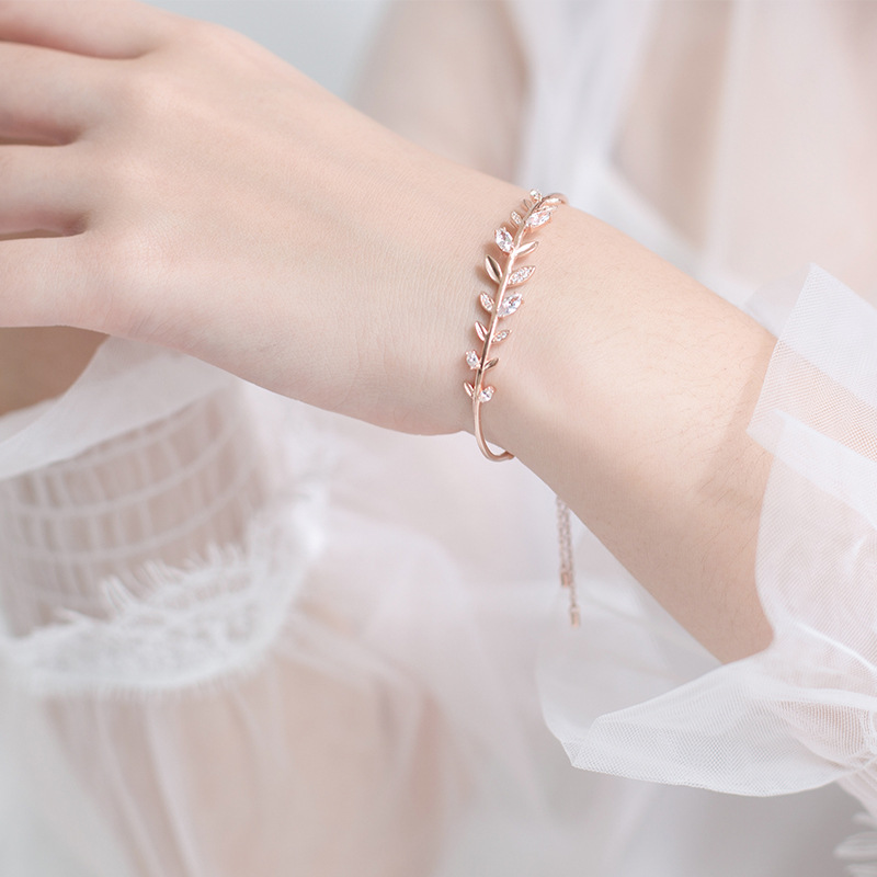 LT83 - Lắc tay nguyệt quế dây rút xi kim (Bạc or Xi vàng)_thumbnail_4