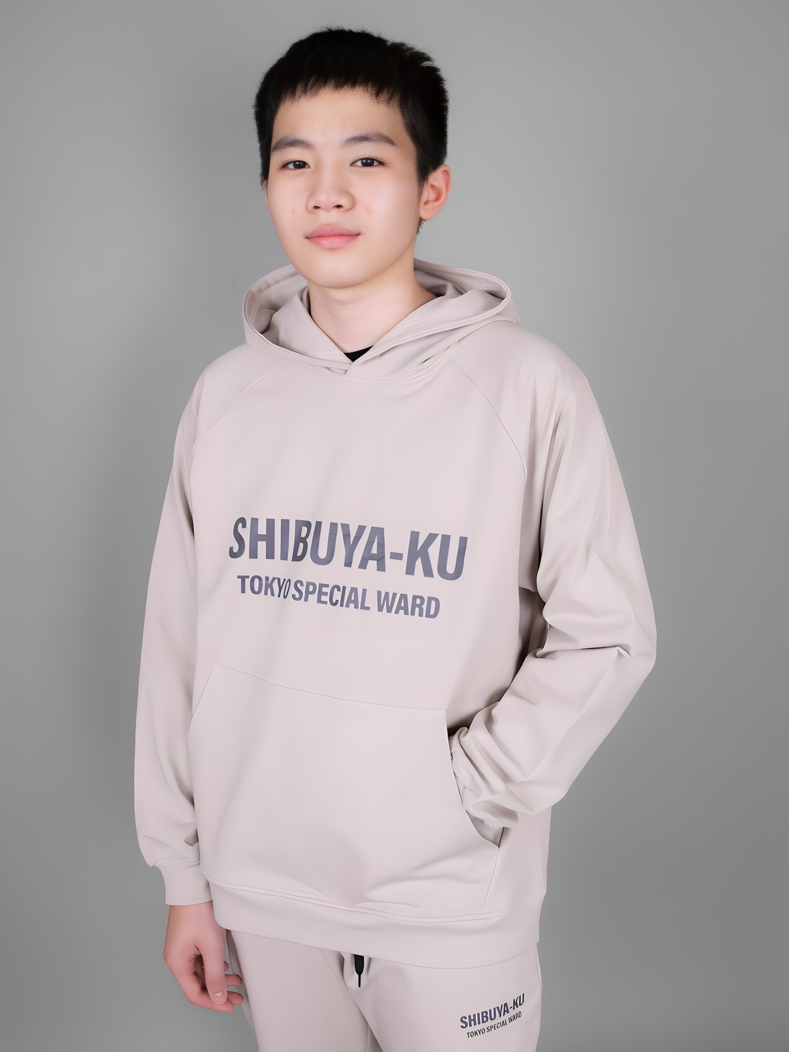 Áo nỉ hoodie màu be chữ Shibuya_thumbnail_1