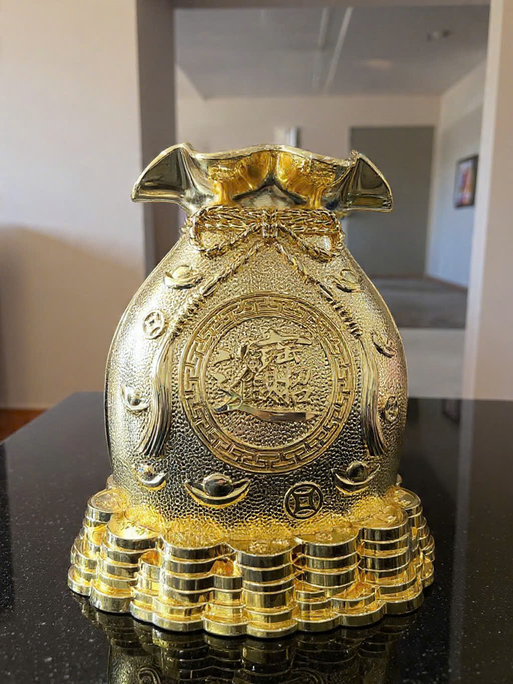 Túi tiền tài lộc bằng mạ vàng 24k