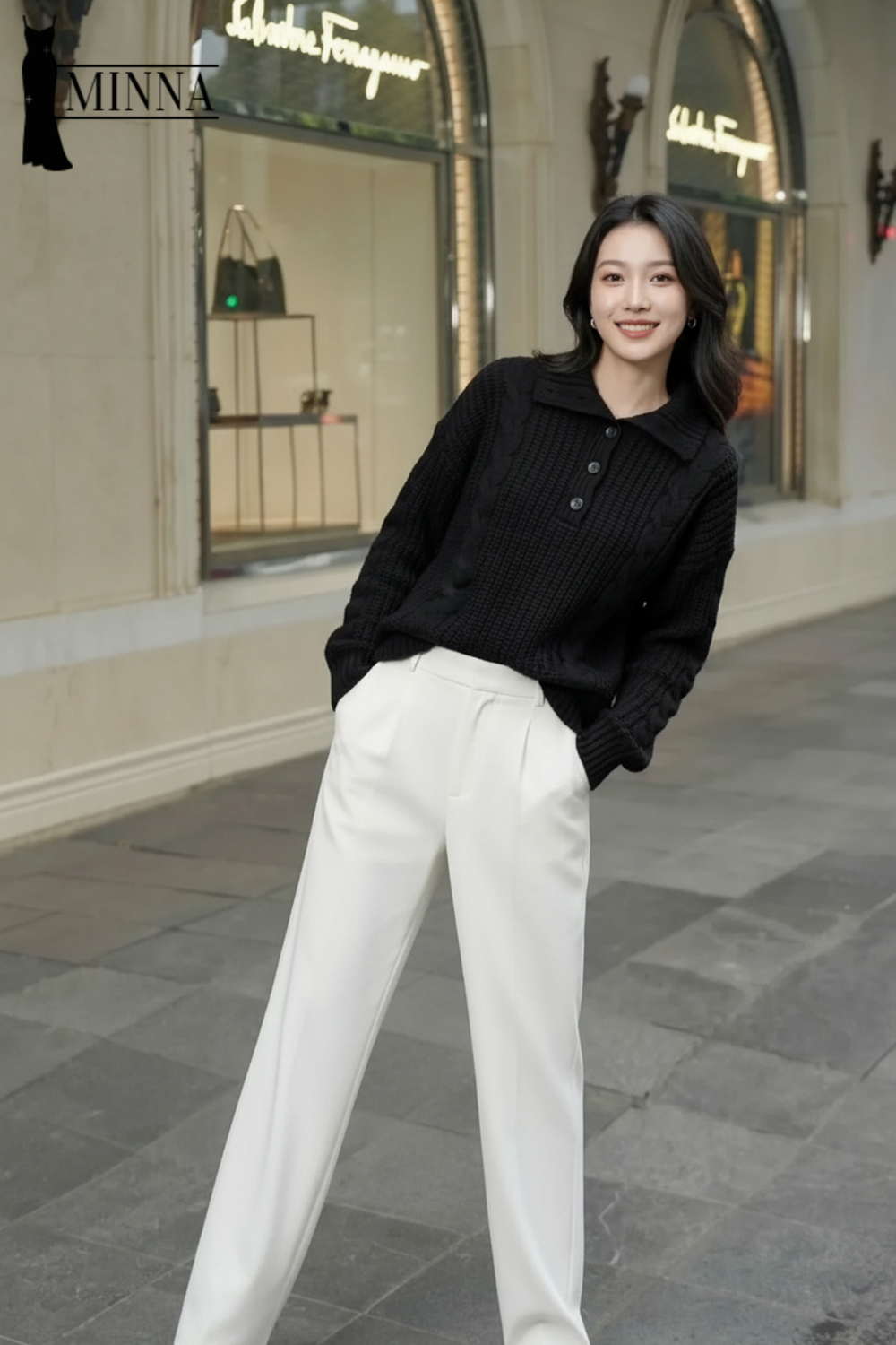 Classic Knit Polo Sweater - MA030_thumbnail_2