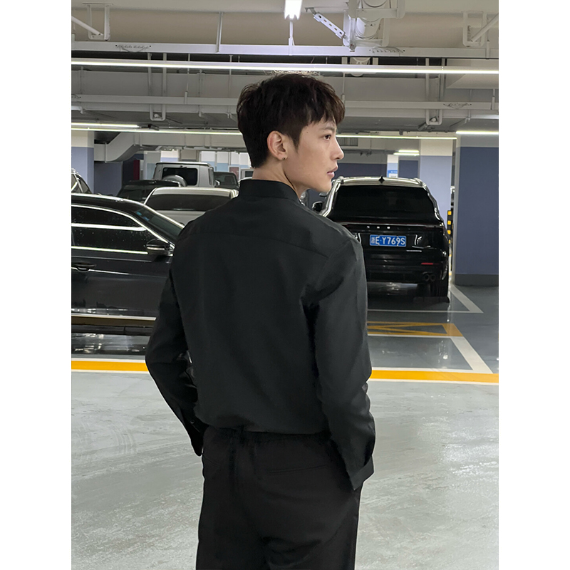 Áo Sơ Mi Nam Cổ Tàu Lịch Lãm_thumbnail_5