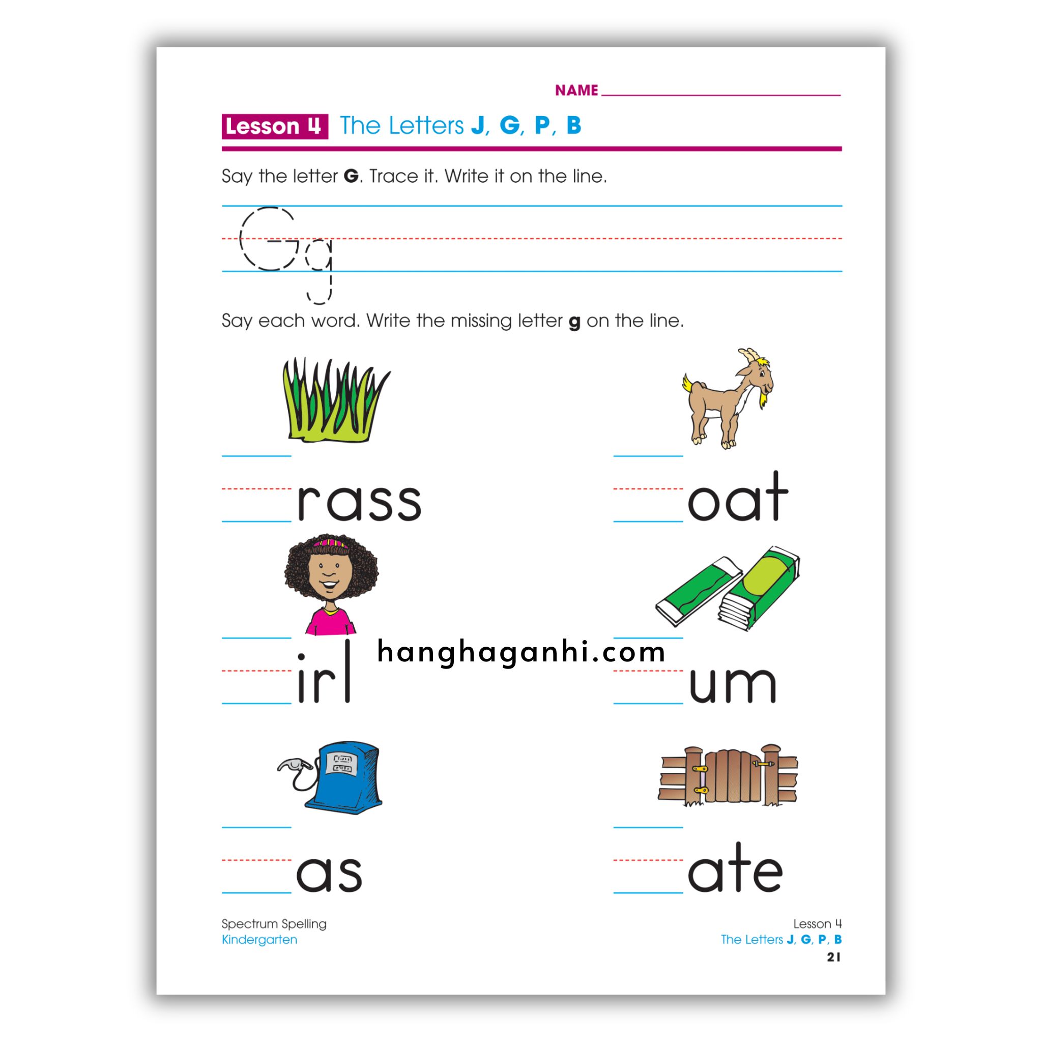 Sách Spectrum Spelling Workbook Grade K_thumbnail_3