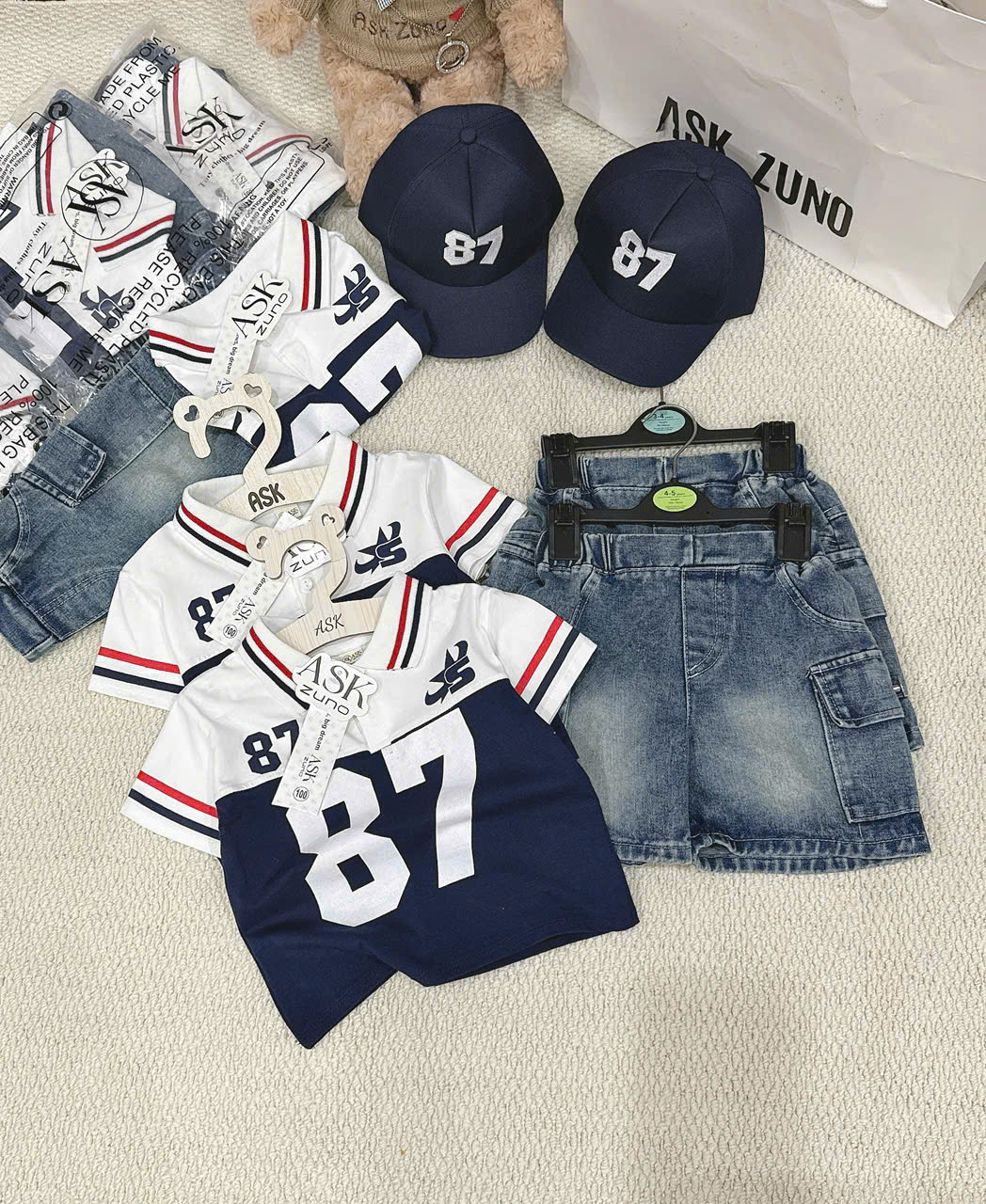 B55 BỘ CỘC QUẦN BÒ CHỮ S SỐ 87 KÈM MŨ- A116.887_thumbnail_2