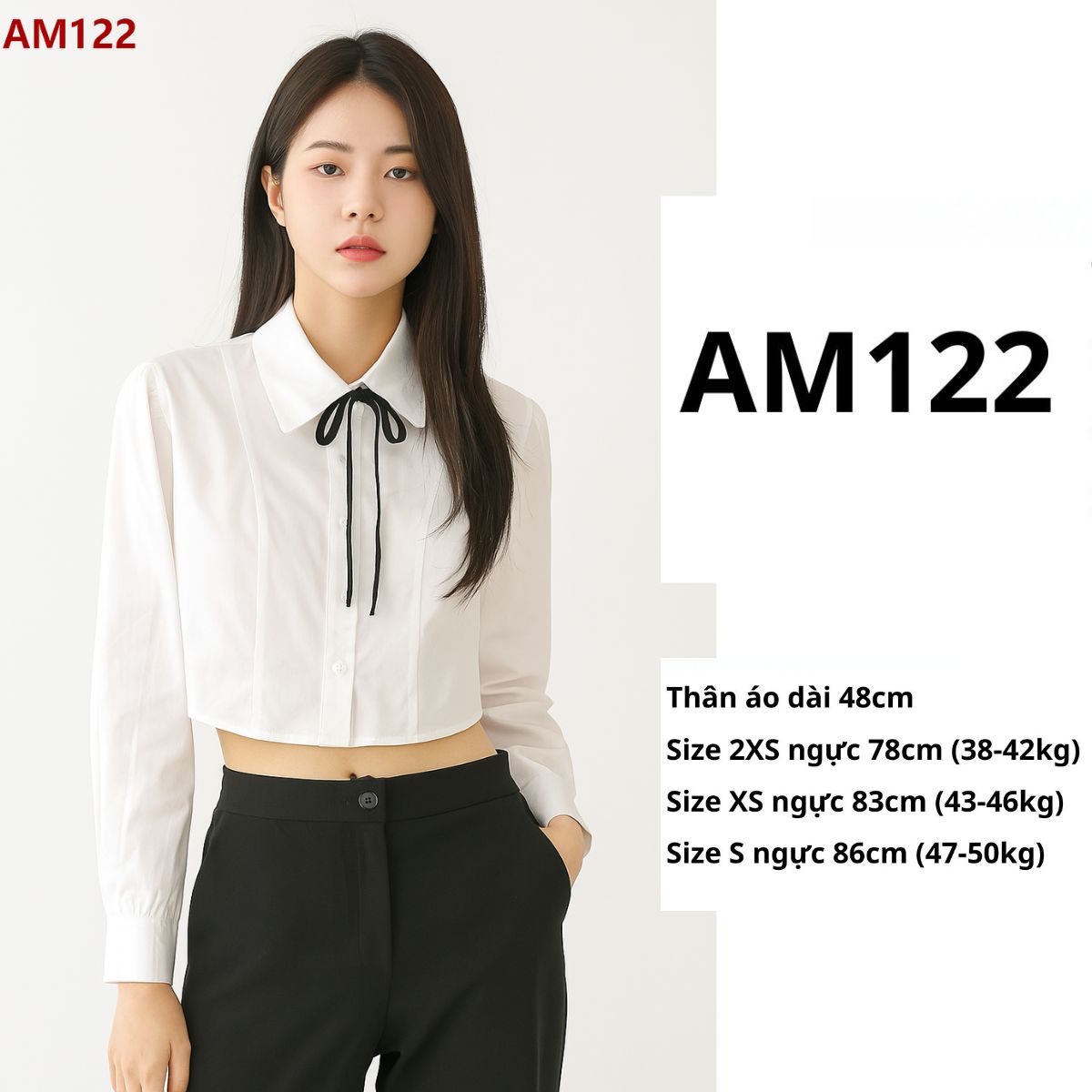 AM122 ÁO SƠ MI TRẮNG GJ