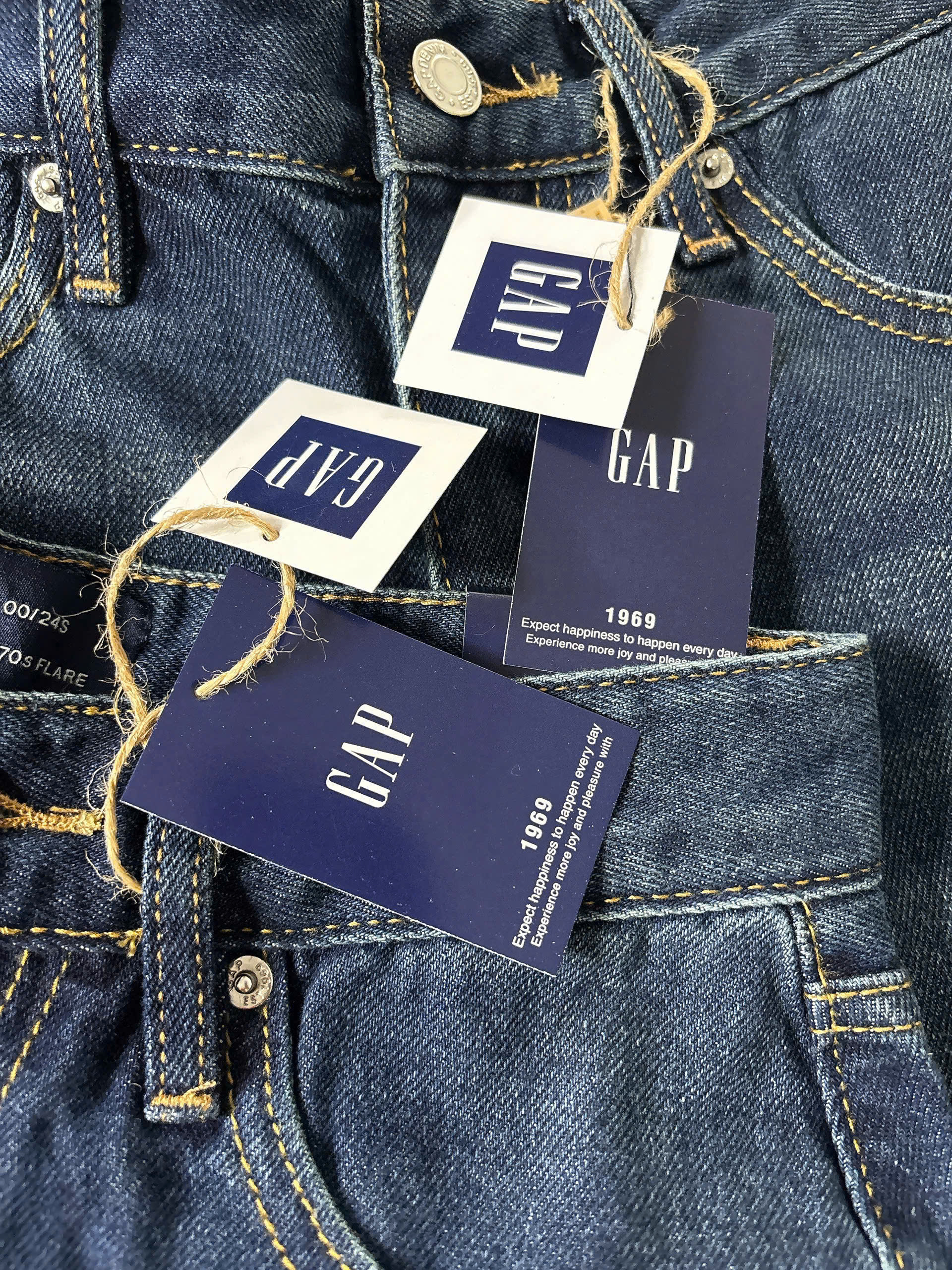 HQ408 - Quần jean xanh suông