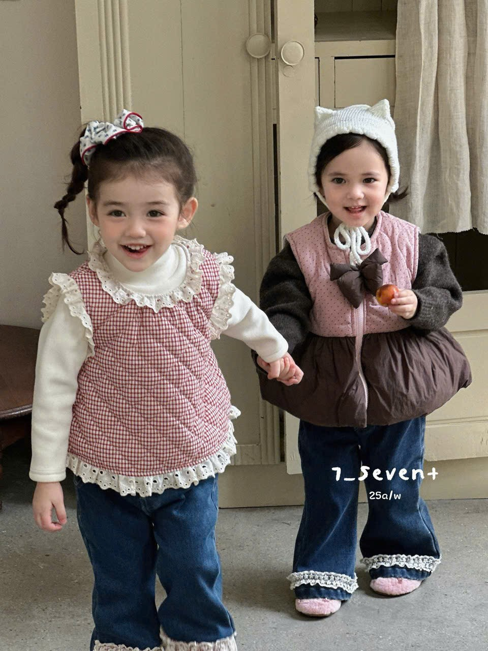 (Q144) Quần bò gấu ren Seven