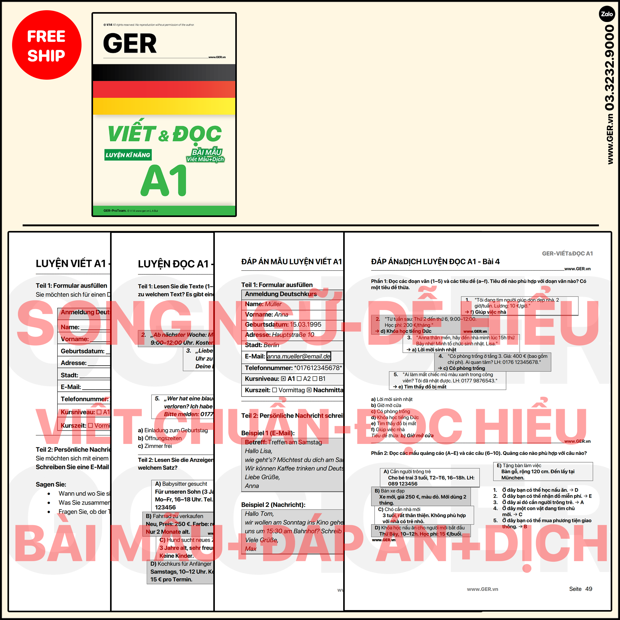 Viết&Đọc Tiếng Đức A1