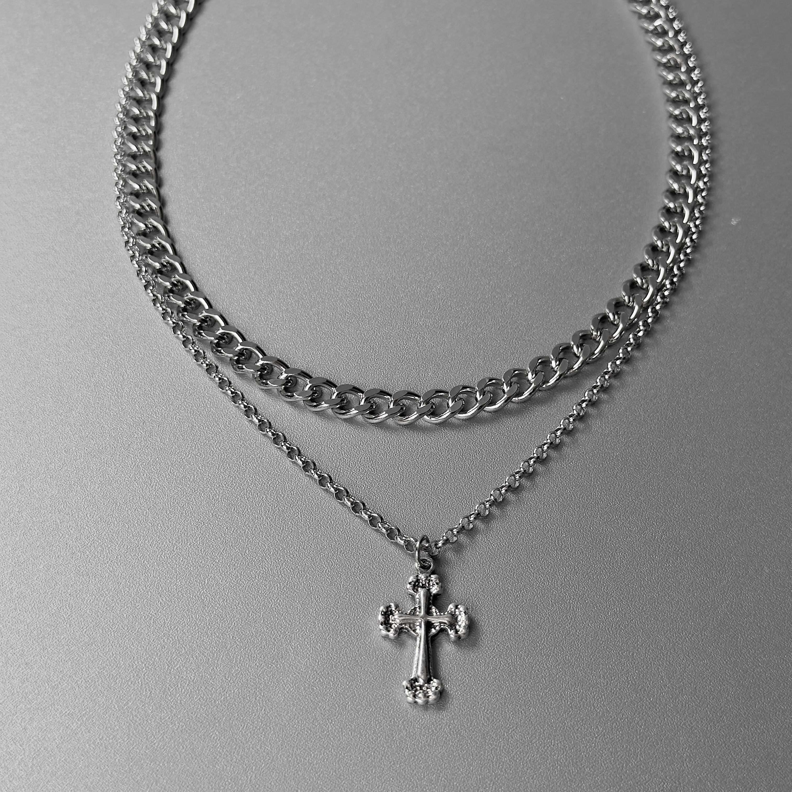 Bộ dây chuyền Cuban Cross
