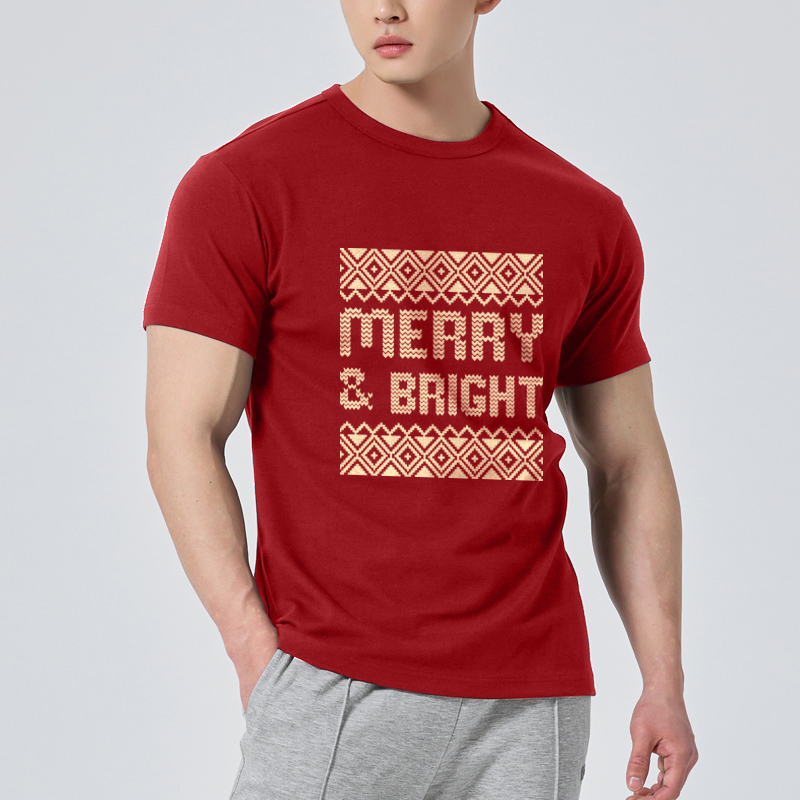 Áo phông nam giáng sinh noel form rộng cổ tròn vải cotton thoáng mát 1794 Miucho Iconic in artwork_thumbnail_11