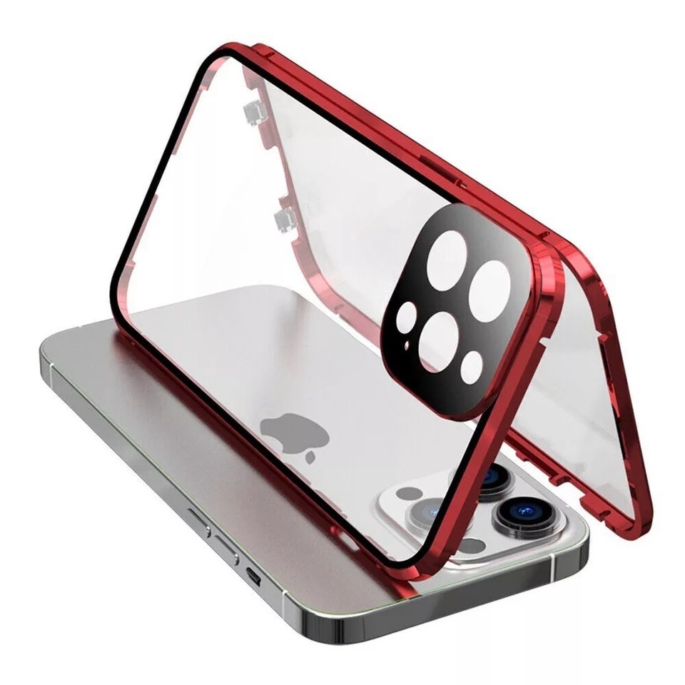 ỐP LƯNG ĐIỆN THOẠI IPHONE CƯỜNG LỰC LÀM BẰNG KIM LOẠI 2 MẶT BẢO VỆ MÁY KHÔNG CHỐNG NHÌN TRỘM_thumbnail_10