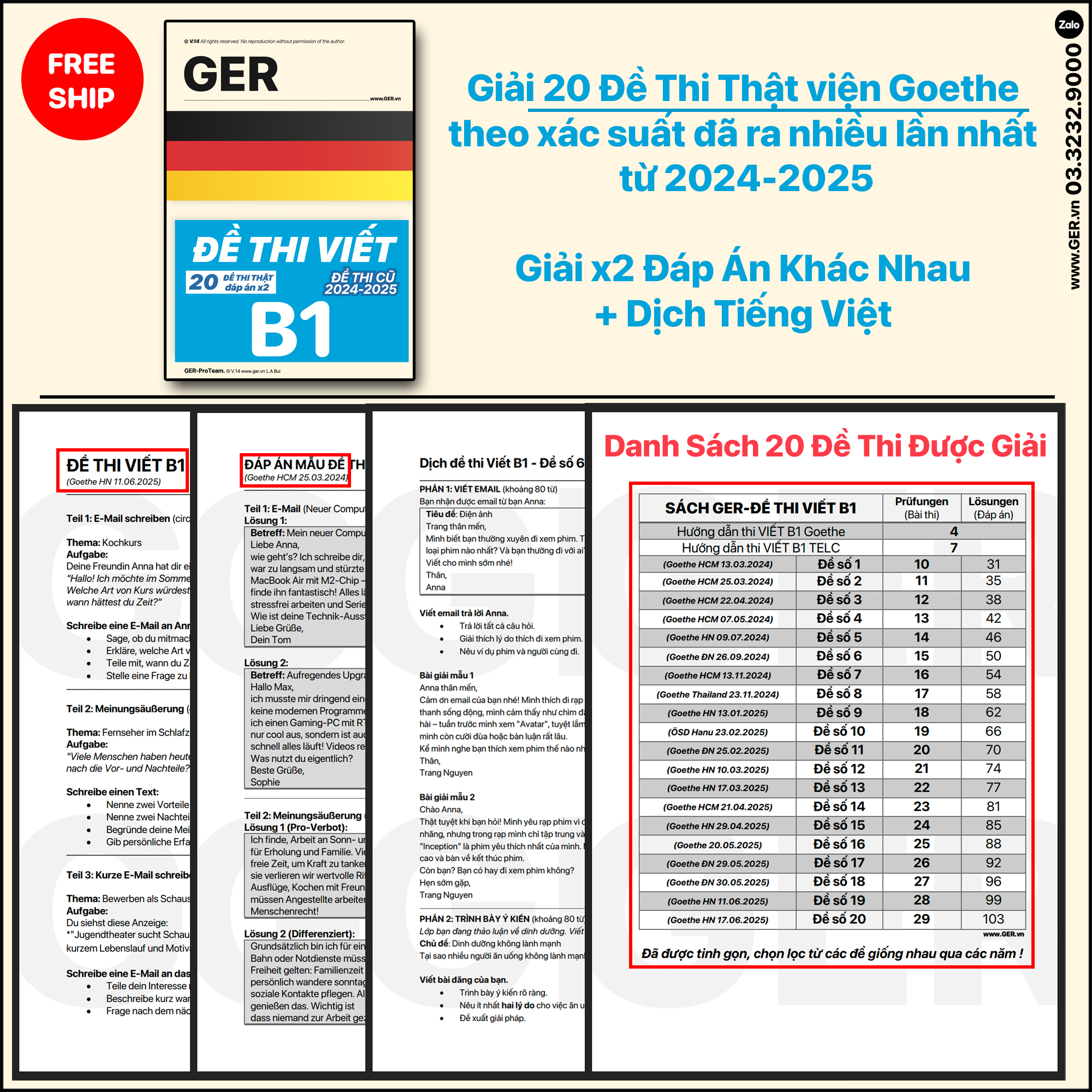 Đề Thi Viết Tiếng Đức B1