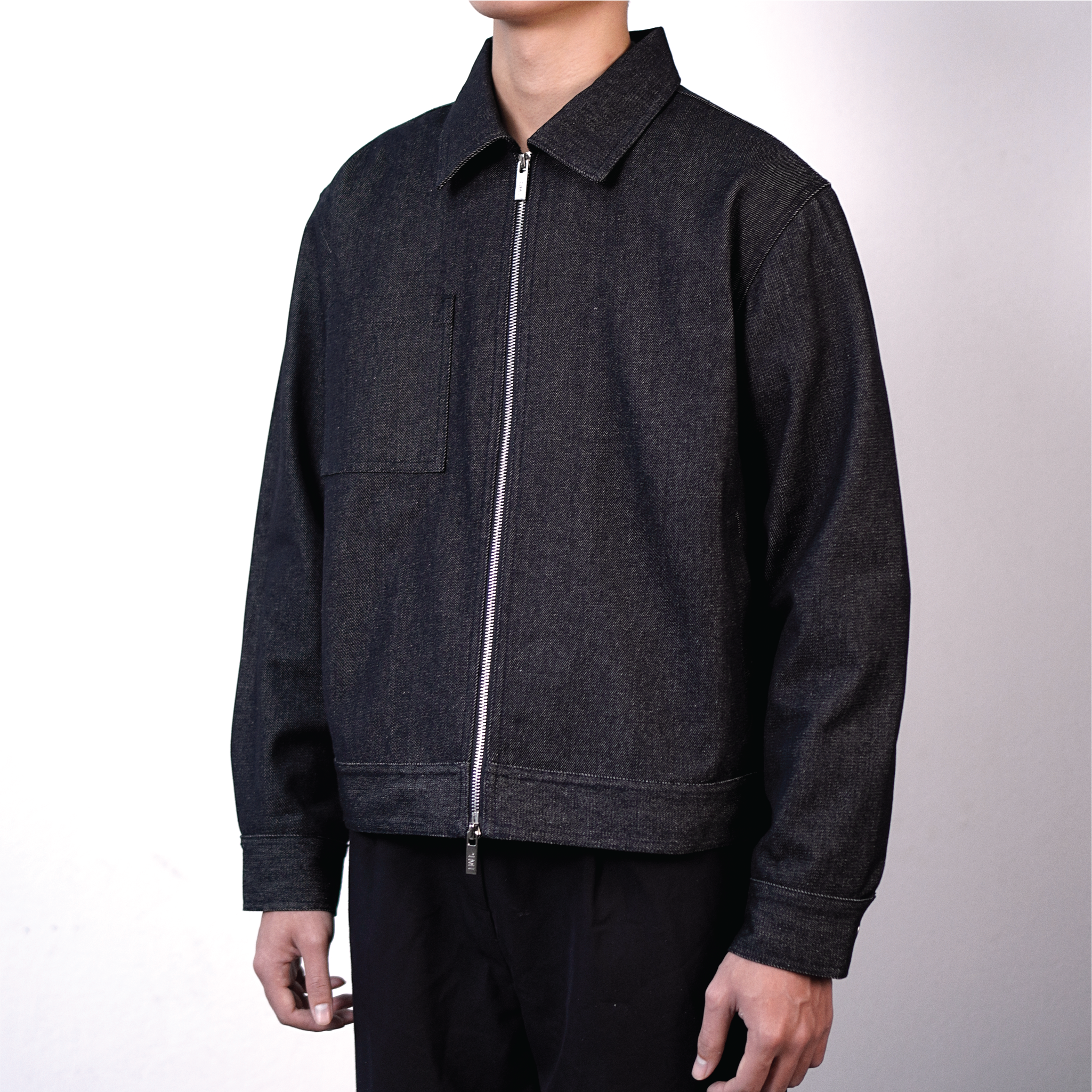 IMP 006 JACKET - Áo khoác Denim Zip Form Crop