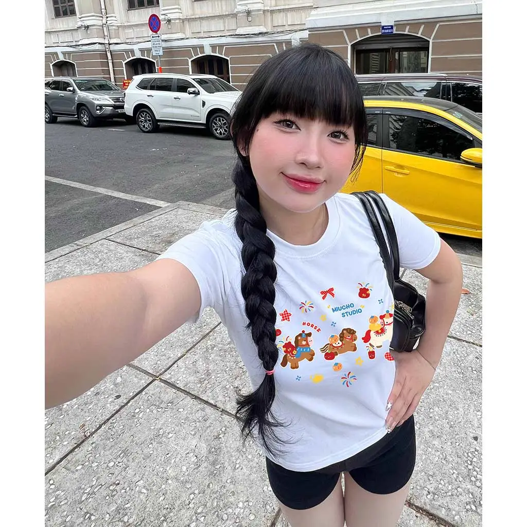 Áo thun baby tee Tết Bính Ngọ Miucho vải cotton thoáng mát dày dặn cổ tròn in mix 2923_thumbnail_6
