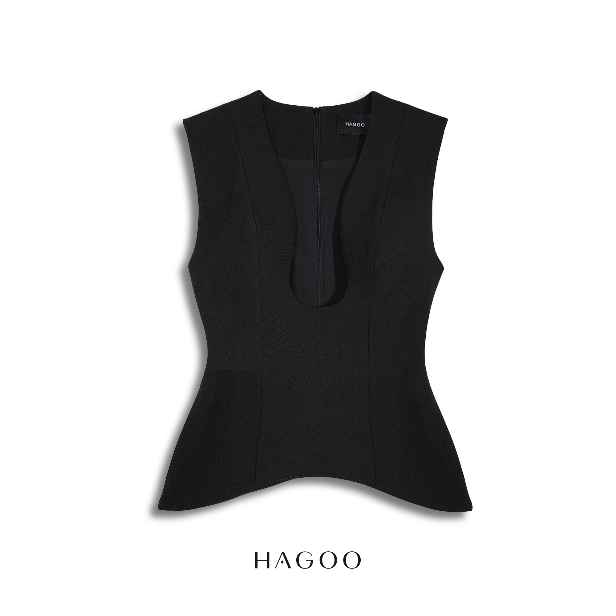 Áo Gile peplum cổ U HAGOO_thumbnail_6