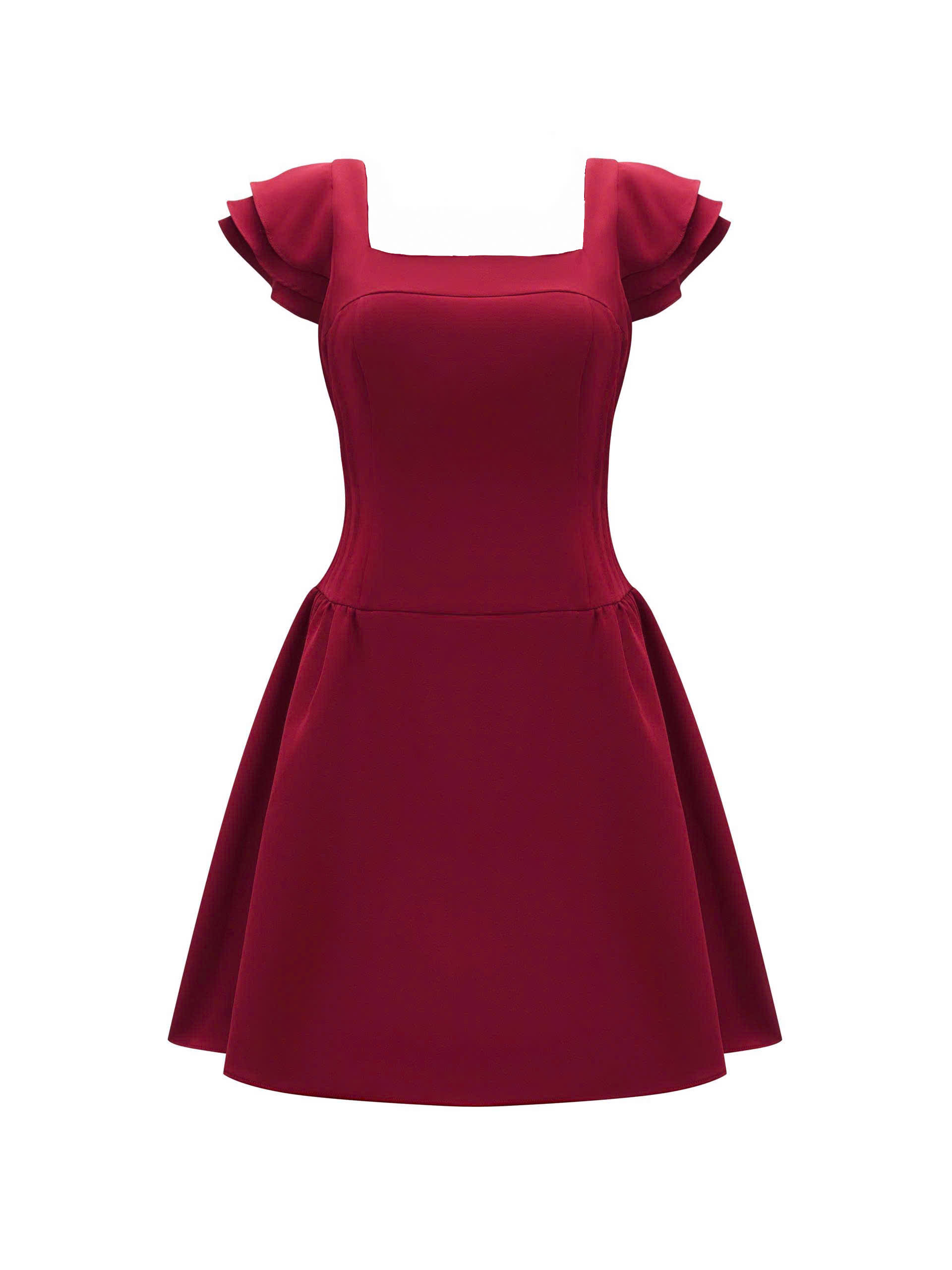 BIGSIZE - Đầm kiểu tay cánh tiên V- DA191