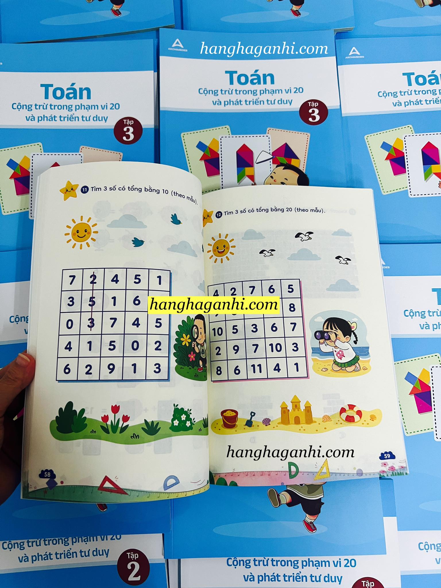 Toán cộng trừ phạm vi 20 Archimedes tập 3_thumbnail_1