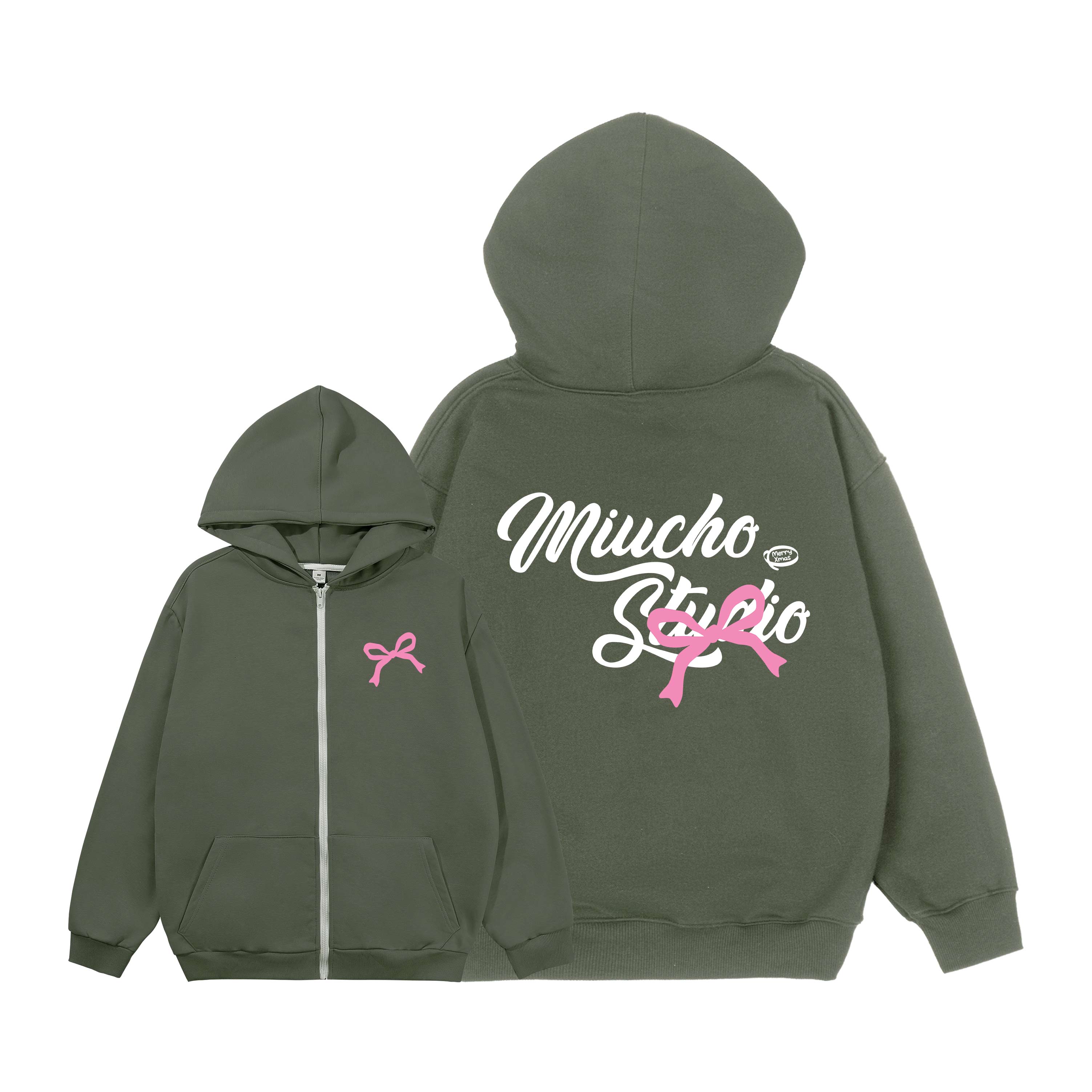 Áo hoodie zip giáng sinh noel nam nữ chất vải nỉ chân cua dày dặn HZD1722 Miucho in mix_thumbnail_9