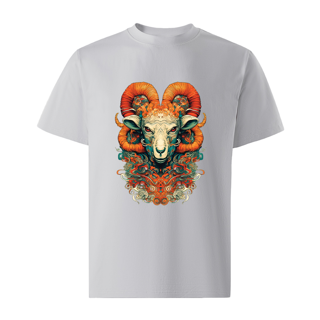 Áo thun nam form rộng 12 con giáp tuổi Mùi ATD484 Miucho Iconic cotton cổ tròn in graphic_thumbnail_13