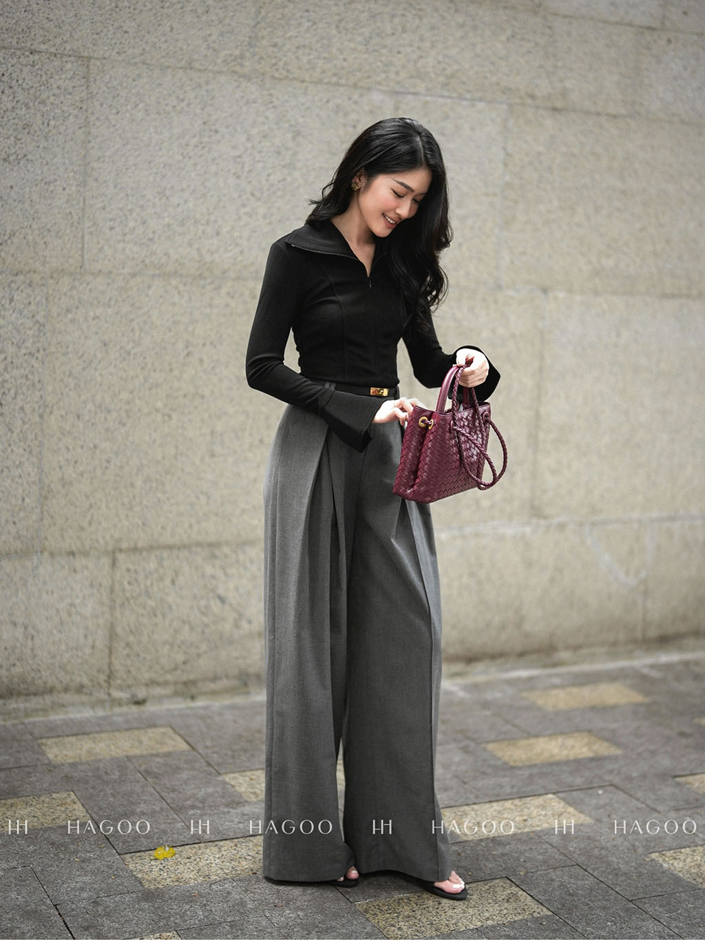 กางเกง Hagoo กางเกงกว้าง