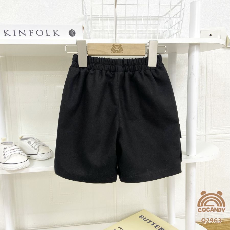 Quần cộc ĐEN 2 túi hộp nắp dây_thumbnail_2