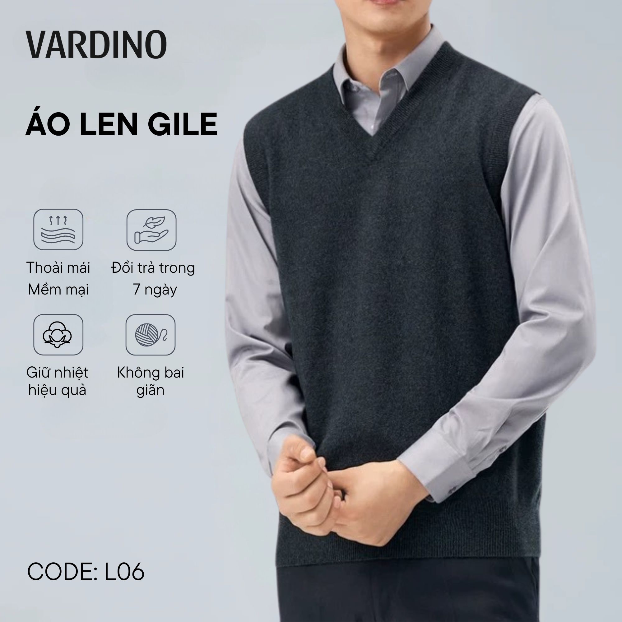 Áo len nam Vardino L06