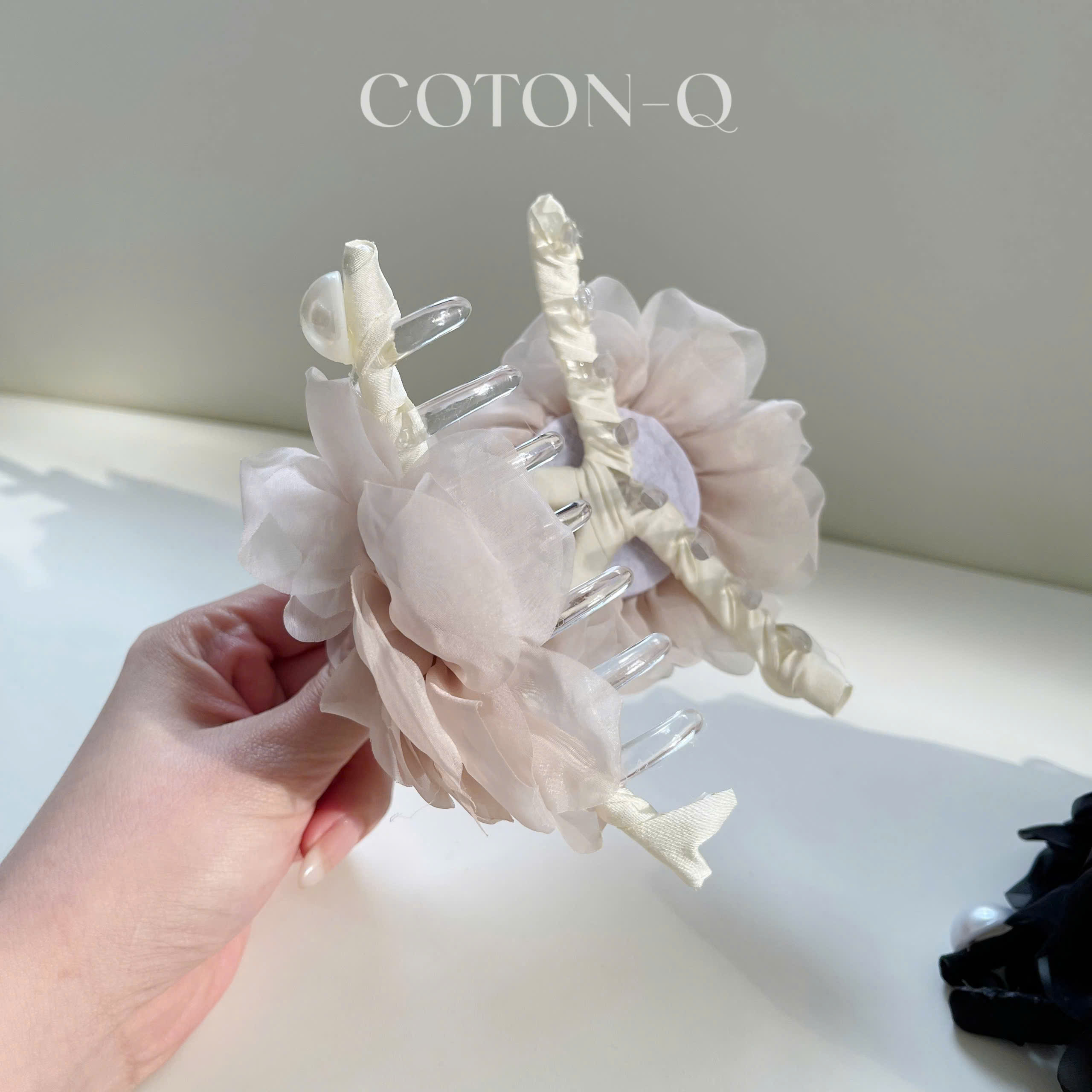 Set 2 kẹp tóc hoa phối ngọc ( NGẪU NHIÊN )_thumbnail_10