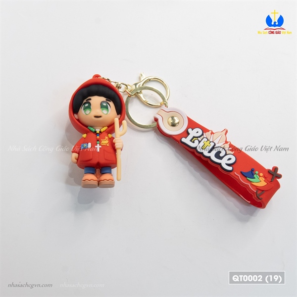 Móc khóa Luce 3D màu đỏ_thumbnail_1