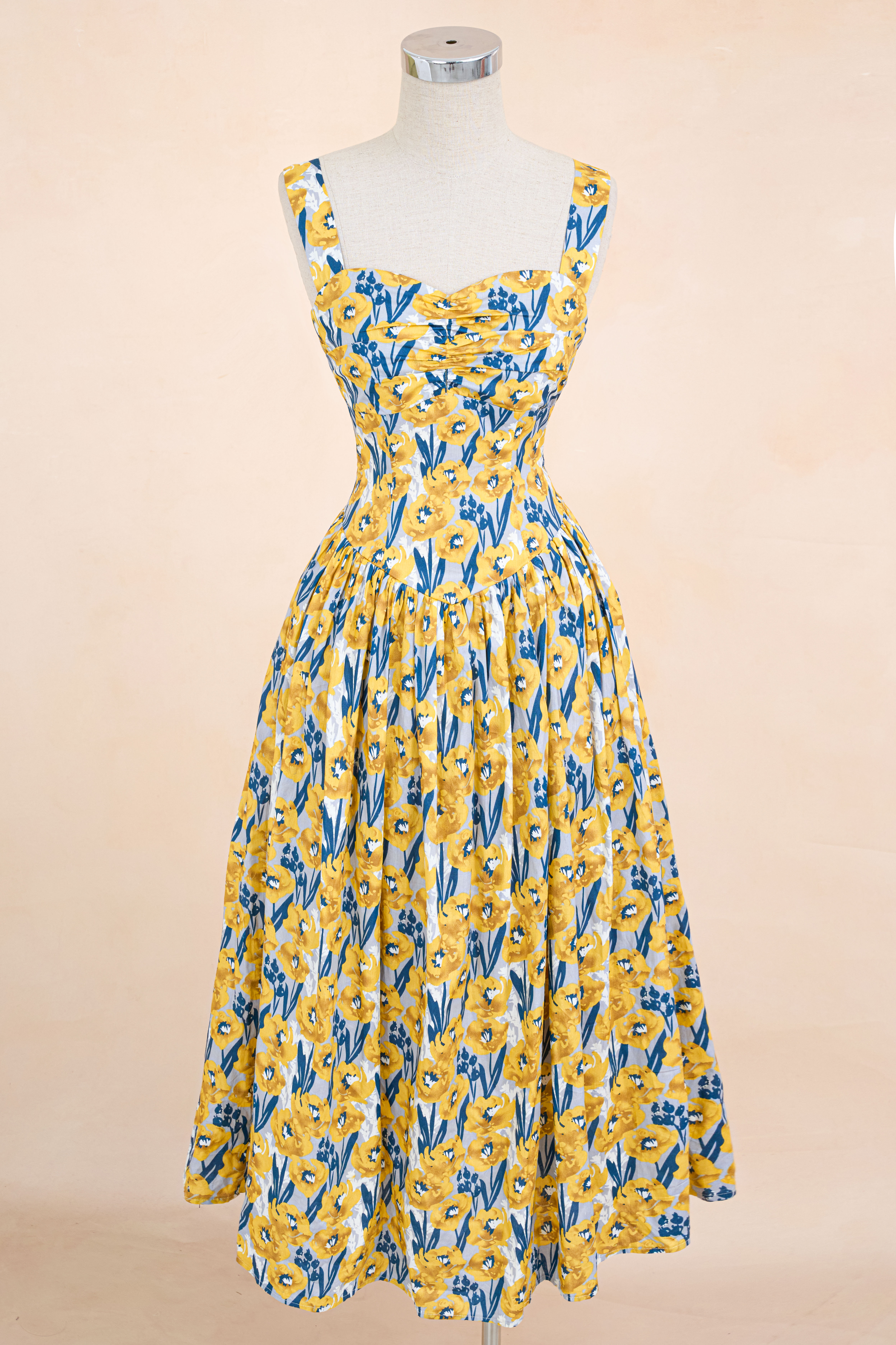 Đầm Hai Dây Hoa Lá Nhúm Ngực_thumbnail_10