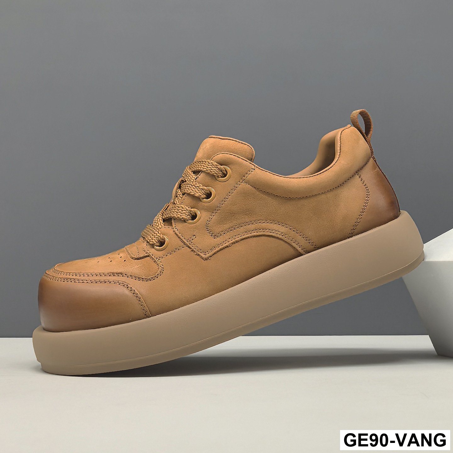 GE90 - Giày thể thao nam da thật đế dày