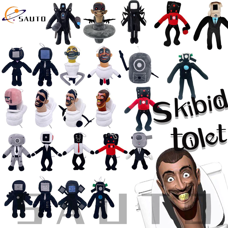 Big Size Skibidi Toilet Plush Toy 100% Filled Cotton