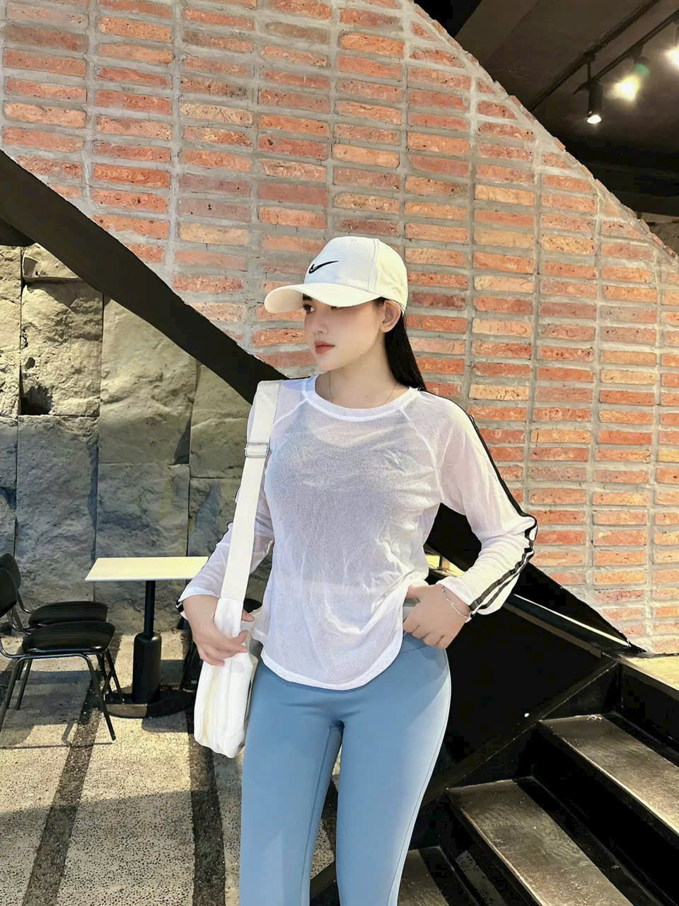 Áo Tank Thể Thao Lưới Tay Dài Phối 3 Sọc_thumbnail_9