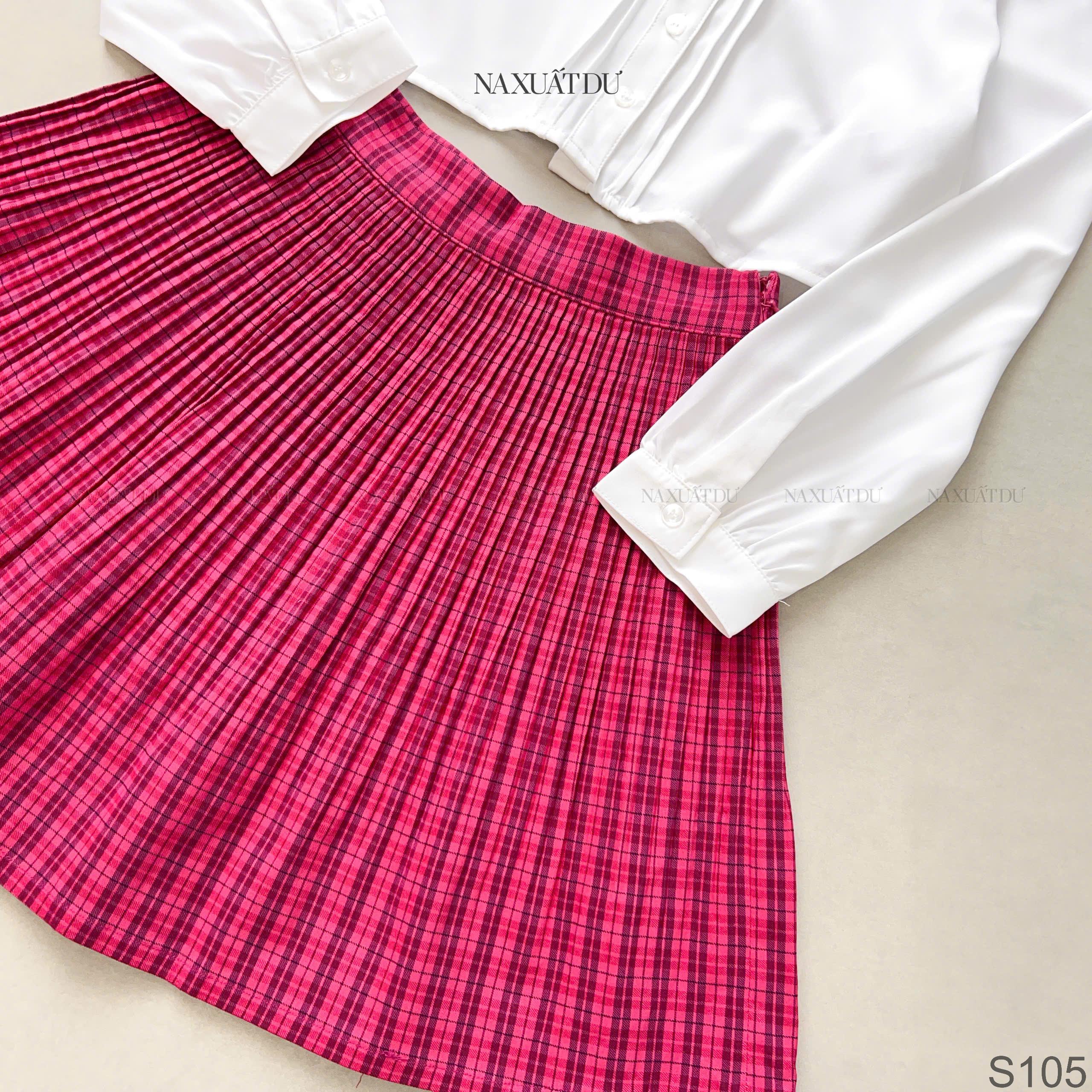 Set chân váy hồng + áo (SALE)_thumbnail_1