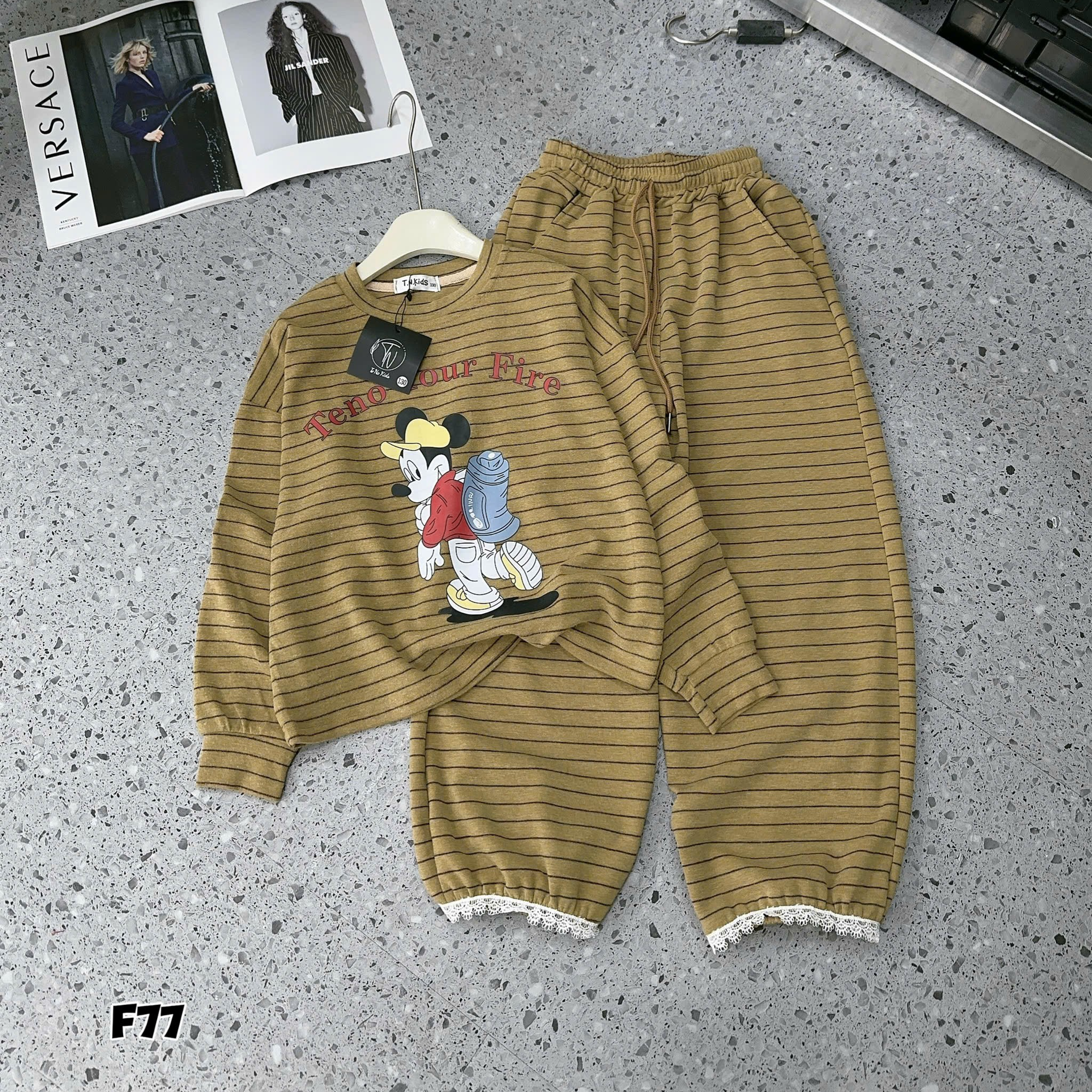 [F77] Bộ nỉ Mk Find TENO dành cho bé gái 22-52 kg_thumbnail_1