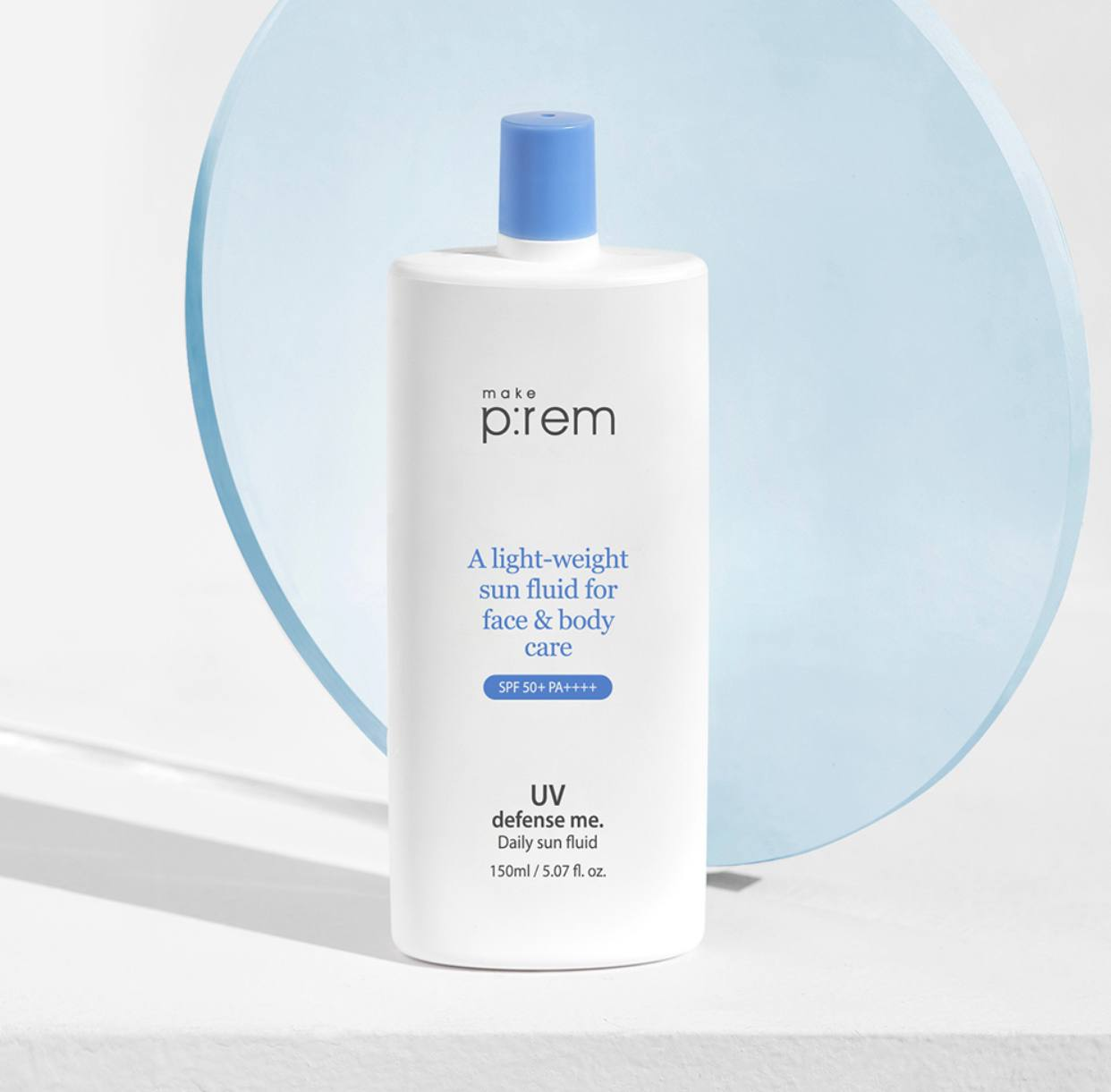 Make p:rem A Light Weight Sun Fluid For Face & Body Care SPF 50+ PA++++  150ml