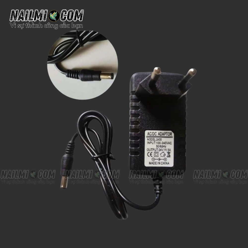 Dây củ sạc - máy hơ sun 5plus, sun 5 dập nổi, sun 8 - 24V, 48W_thumbnail_1