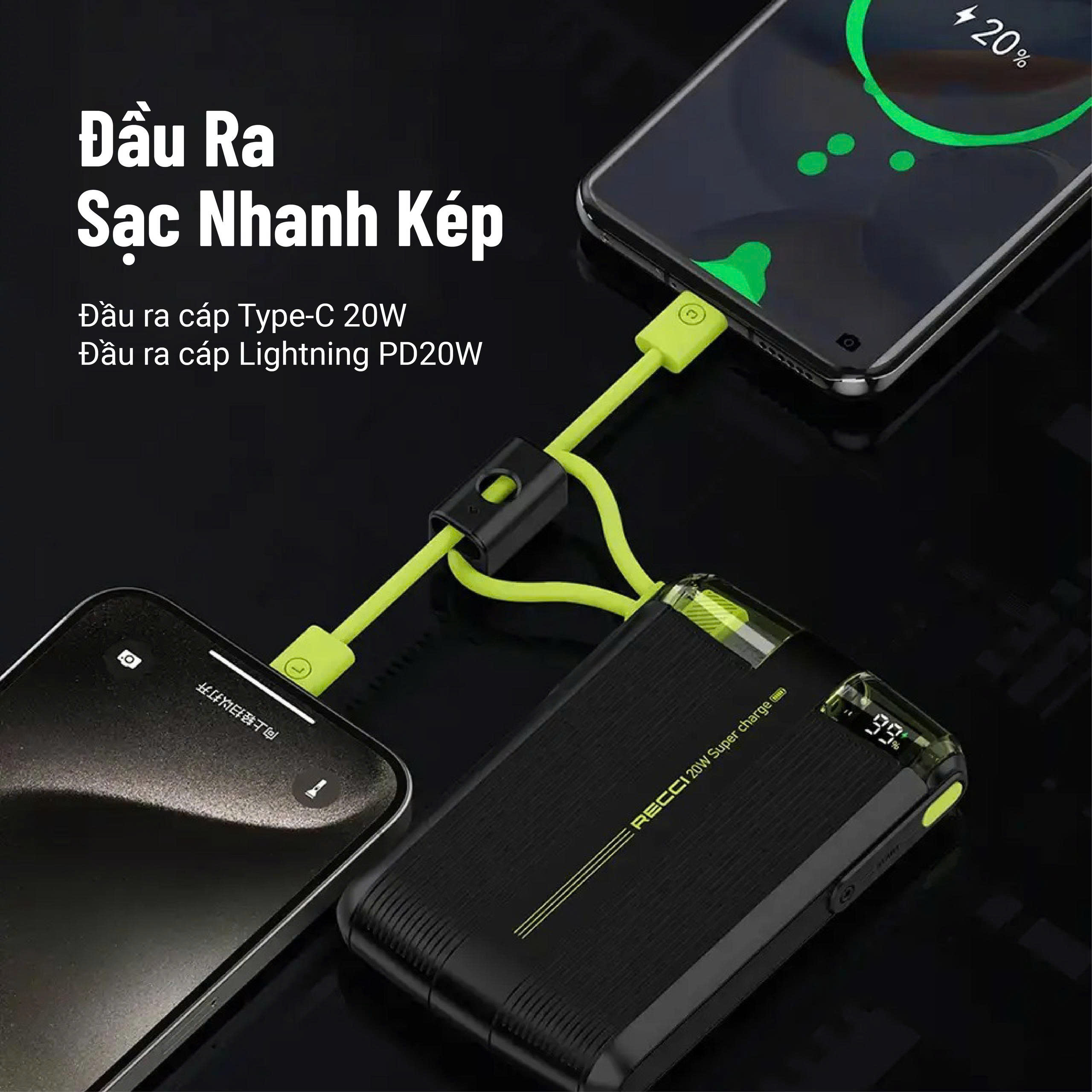 Sạc Dự Phòng Recci  ( 10000mah )_thumbnail_18