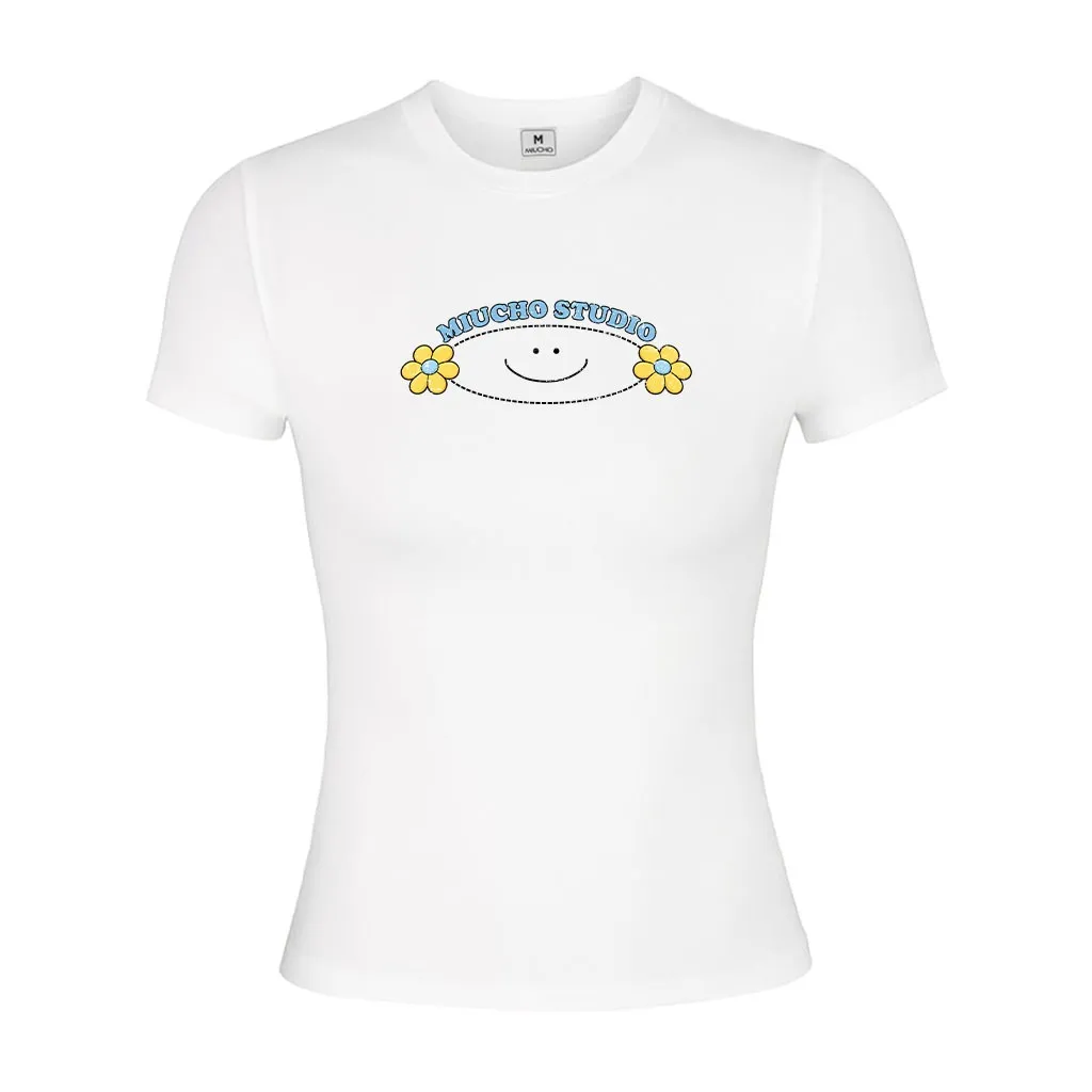 Áo baby tee smile Beezy form ôm body hack dáng 3334_thumbnail_0