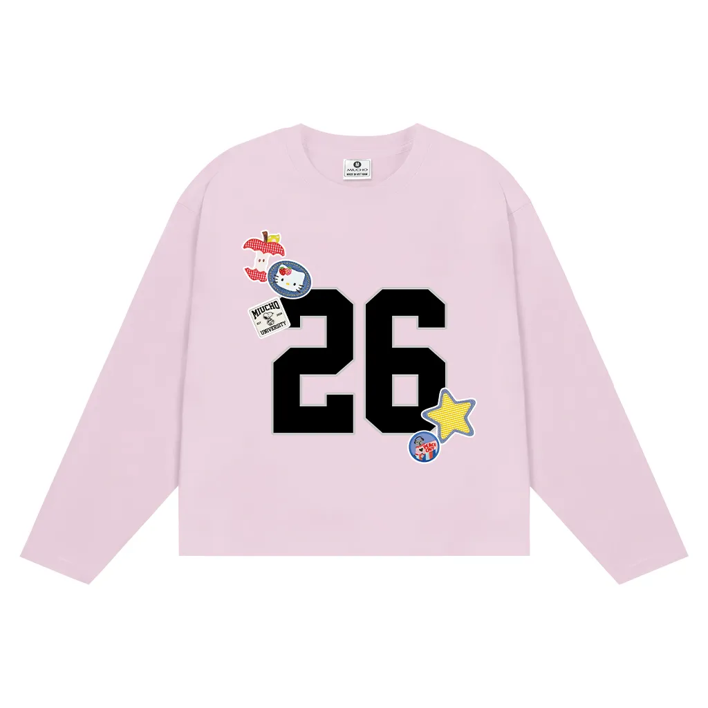 Áo thun boxy Tết Bính Ngọ 2026 basic dễ phối Miucho vải thoáng mát tay dài cổ tròn 2998_thumbnail_10