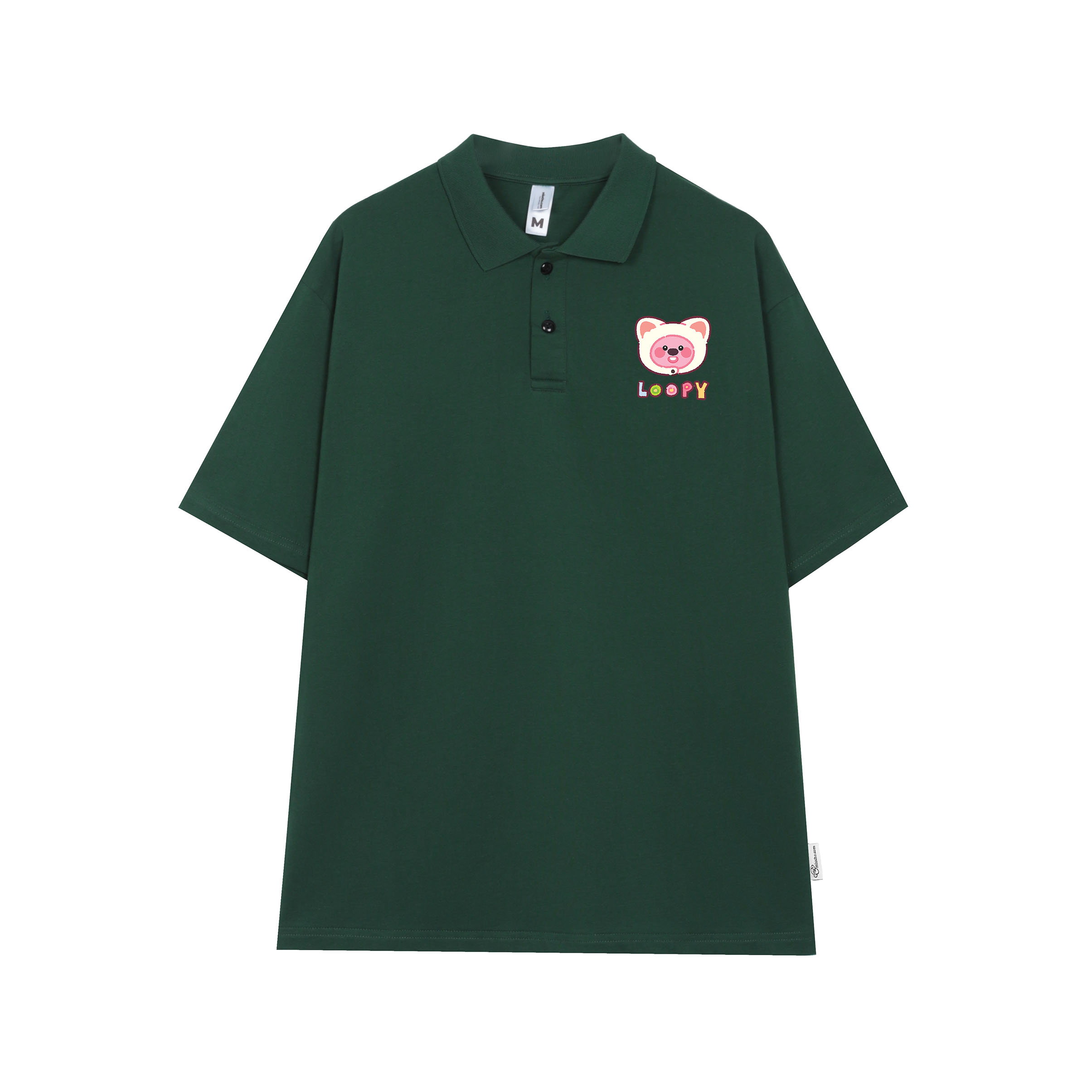 Áo polo loopy dễ thương unisex local brand form rộng PLD735 chất cotton Miucho in graphic_thumbnail_6