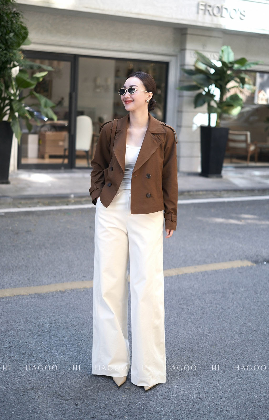 Áo khoác kaki ngắn đai eo HAGOO_thumbnail_15