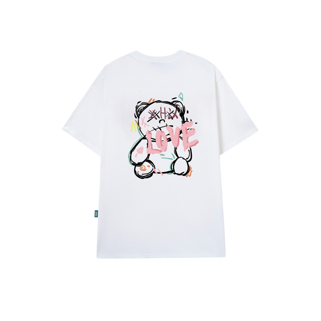 Áo phông unisex nam nữ hình Gấu LOVE local brand 𝐖𝐞 𝐓𝐞𝐞 - WU0847_thumbnail_0